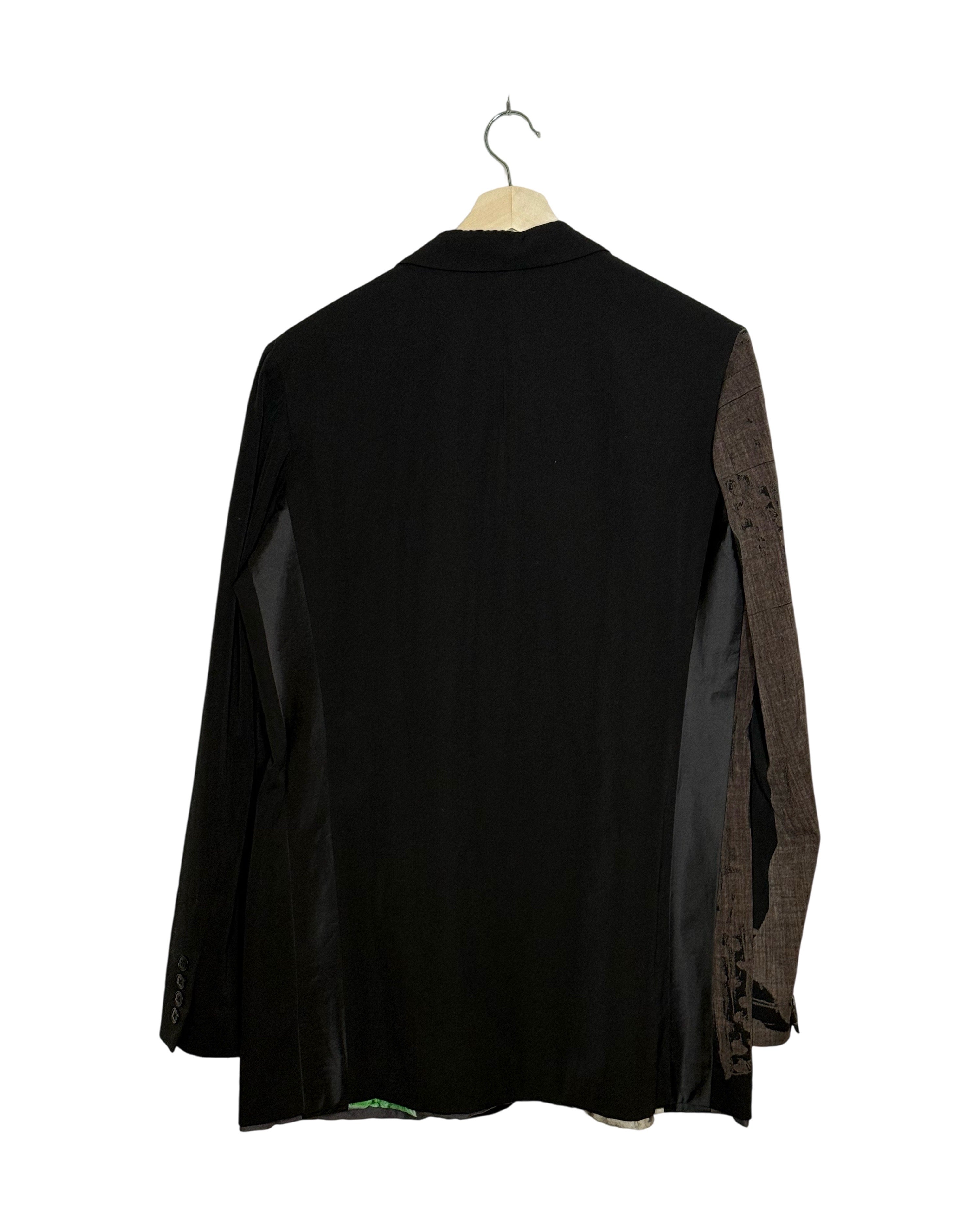 Yohji Yamamoto Pour Homme 2017SS Runway Yuka Asakura Twins Reversible Discharge Print Jacket