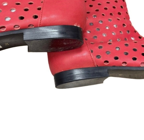 Comme Des Garcons 2015AW Runway Cut-Out Polka Dot Tall Boots