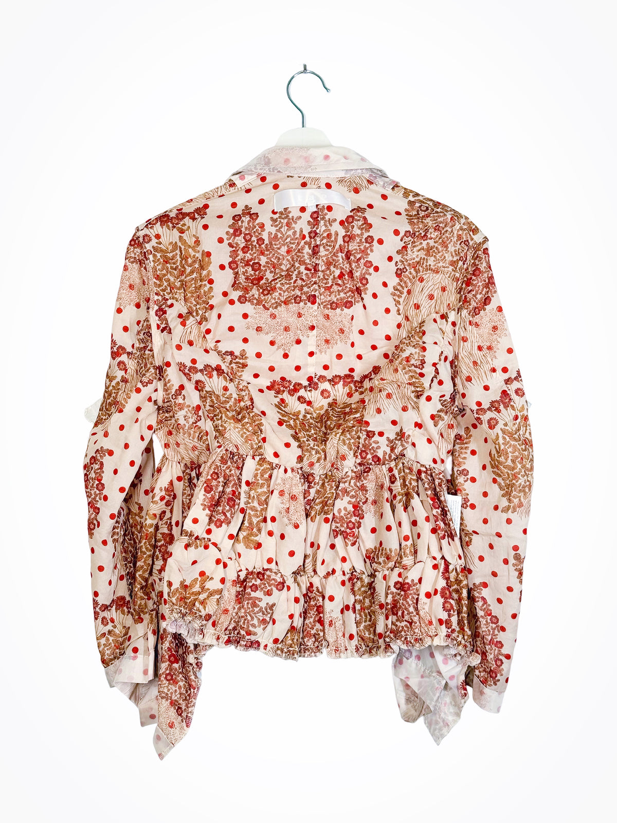 Tao 2026SS Fumi Imamura floral reversible blazer - back view on hanger 2