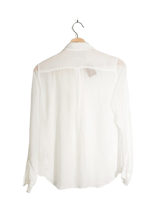 Comme Des Garcons 2016AW Double Bow Chiffon Shirt