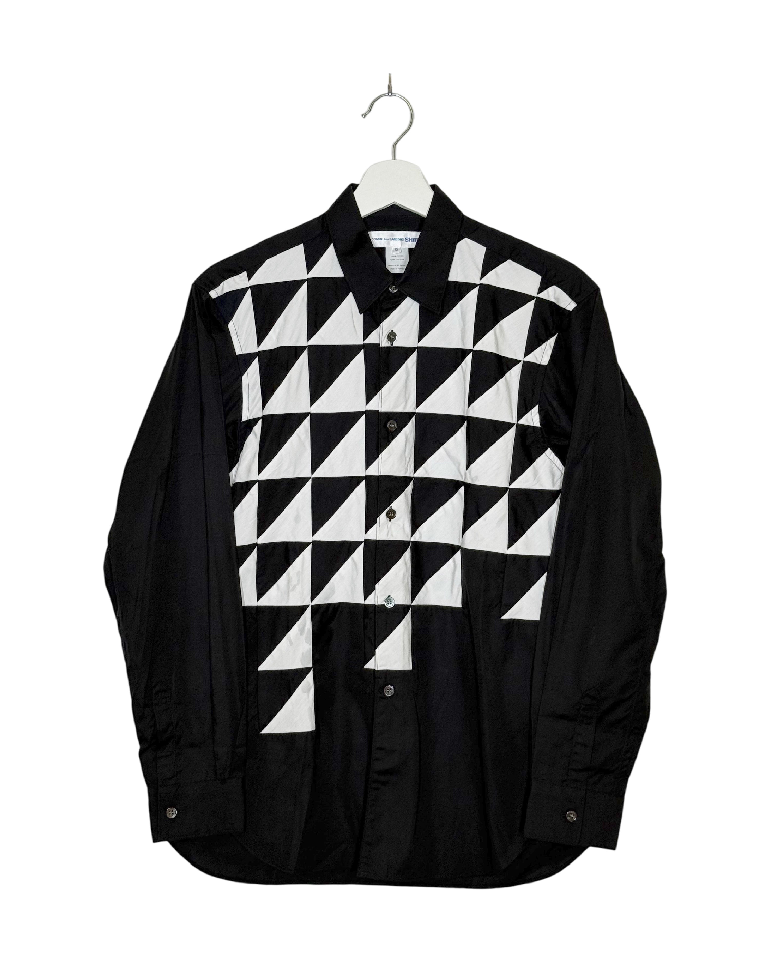 Comme Des Garcons Shirt 2021SS Runway Black and White Checked Shirt
