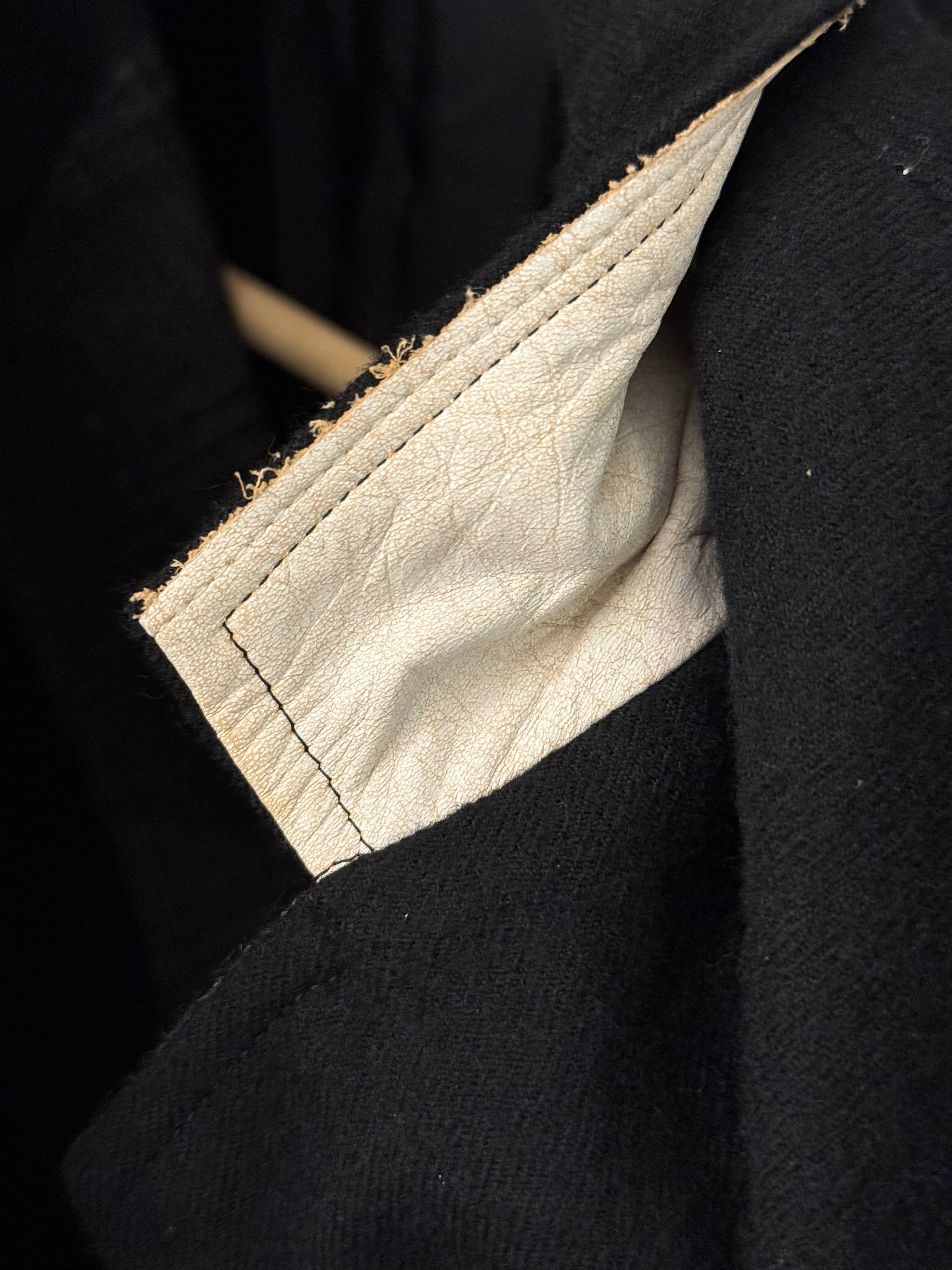 Y's 2013AW multi-material patchwork blazer - detail view