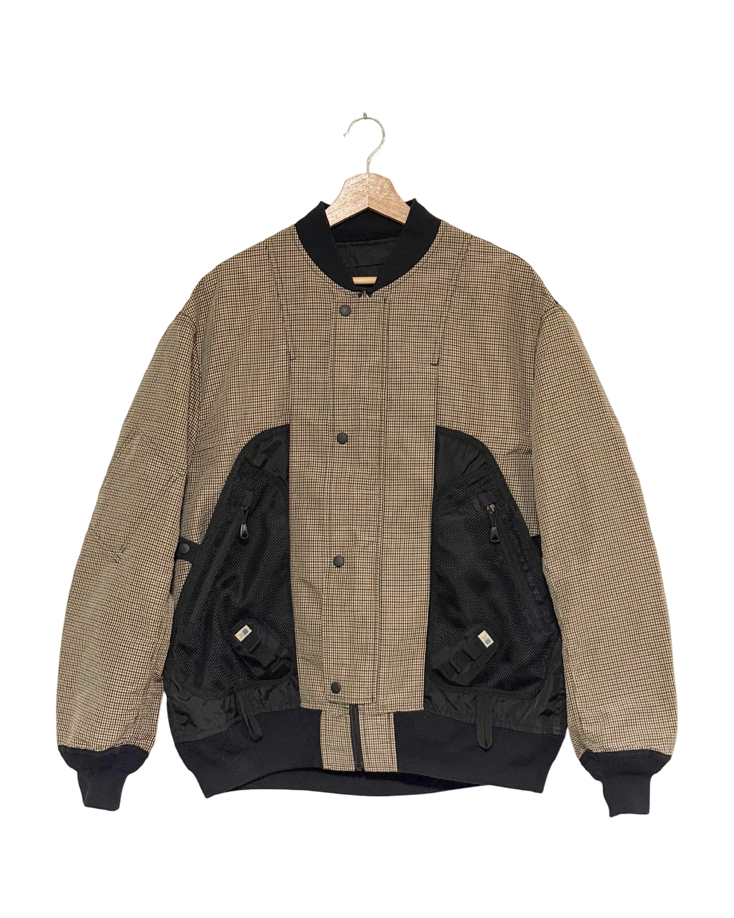 Karrimor x Junya Watanabe MAN 2022SS reversible bomber jacket - front view on hanger