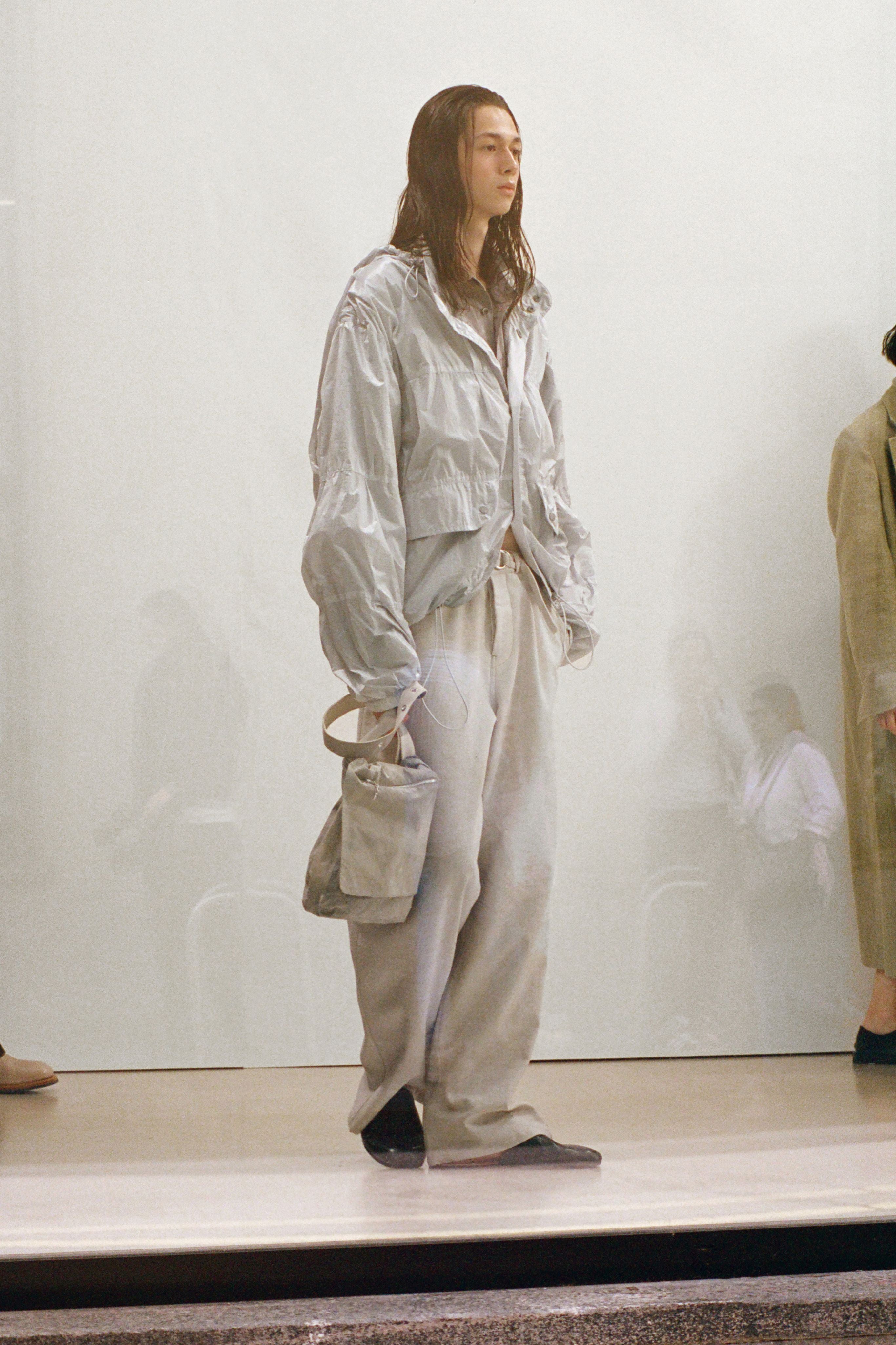 Our Legacy 2025SS Runway Exhale Puffa Parachute Jacket Silver