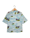 Undercover 2022SS Watercolor Print Short Sleeve Boxy Shirt