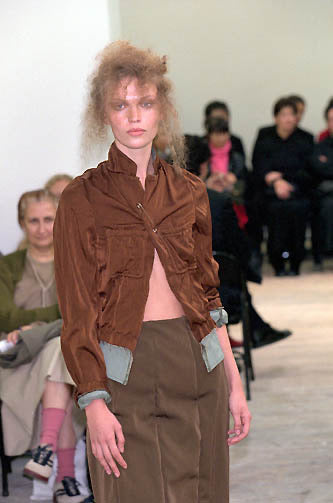Comme Des Garcons 2000SS Runway Multi-Material Patchwork Crinkle Jacket