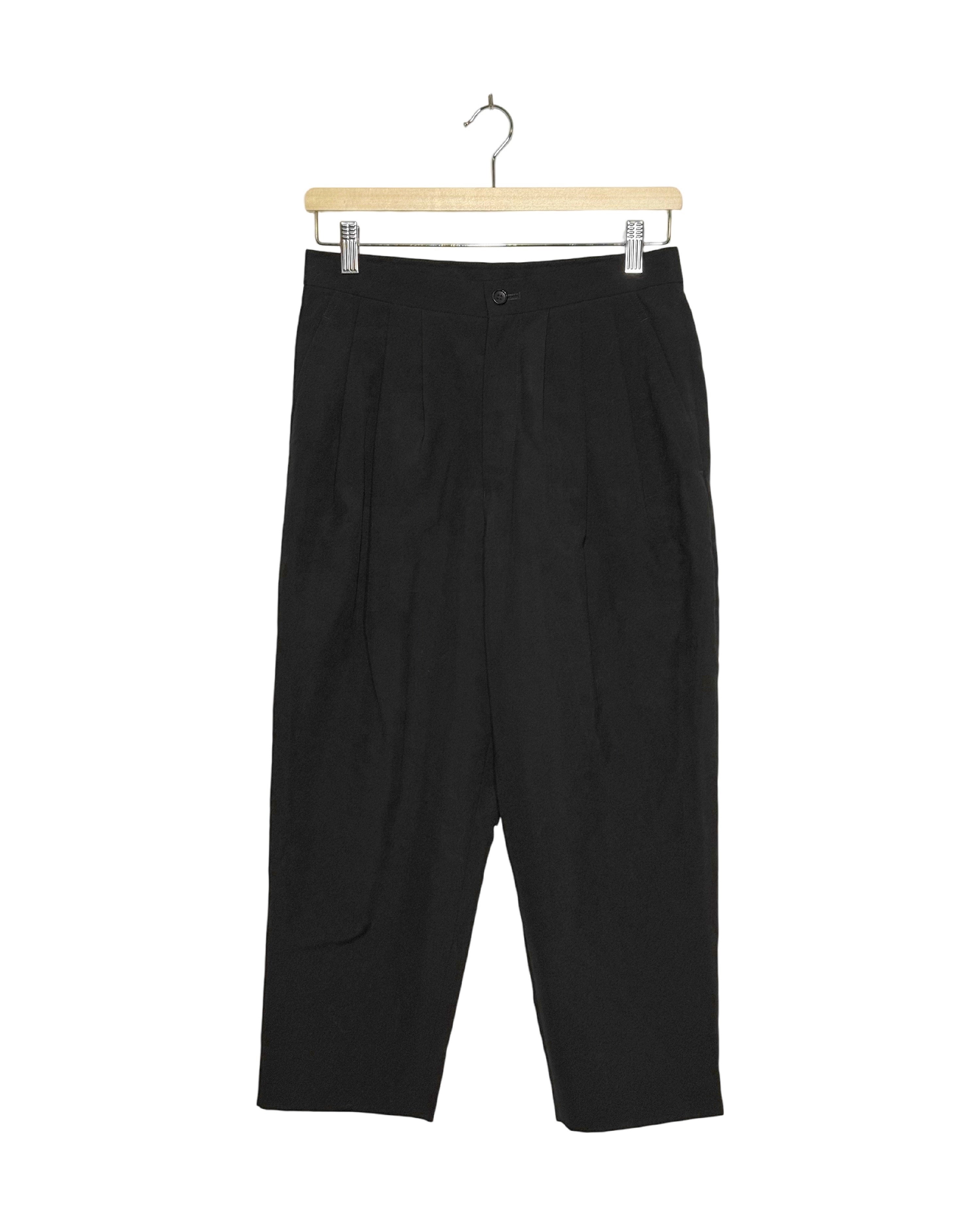 Comme des Garcons Comme des Garcons 2017SS Pleated Wool Carrot Cropped Pants