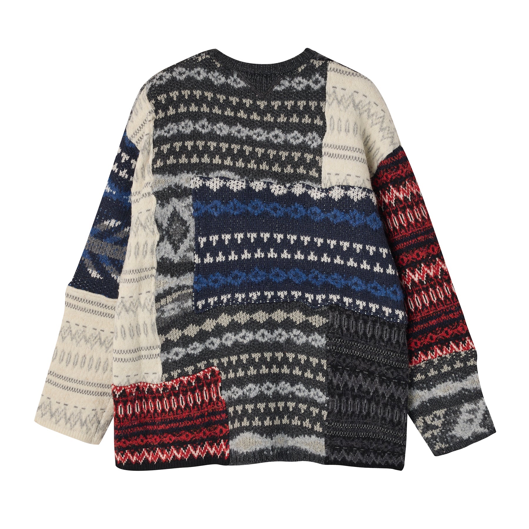 White Mountaineering 2024AW Runway Patchwork Pullover Knit