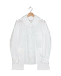 Comme des Garcons Comme des Garcons 2019SS large pocket Peter Pan collar shirt - front view on hanger