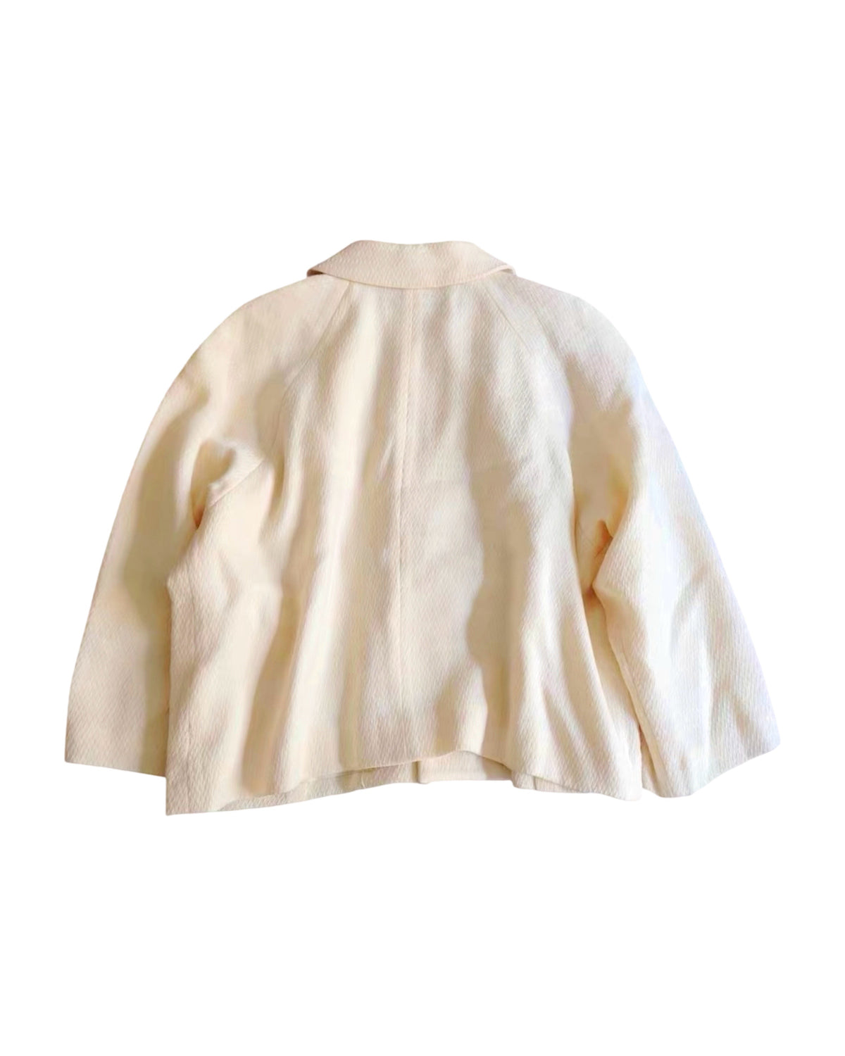 robe de chambre Comme des Garçons 2000SS Organza Petal Appliqué Wool Jacket
