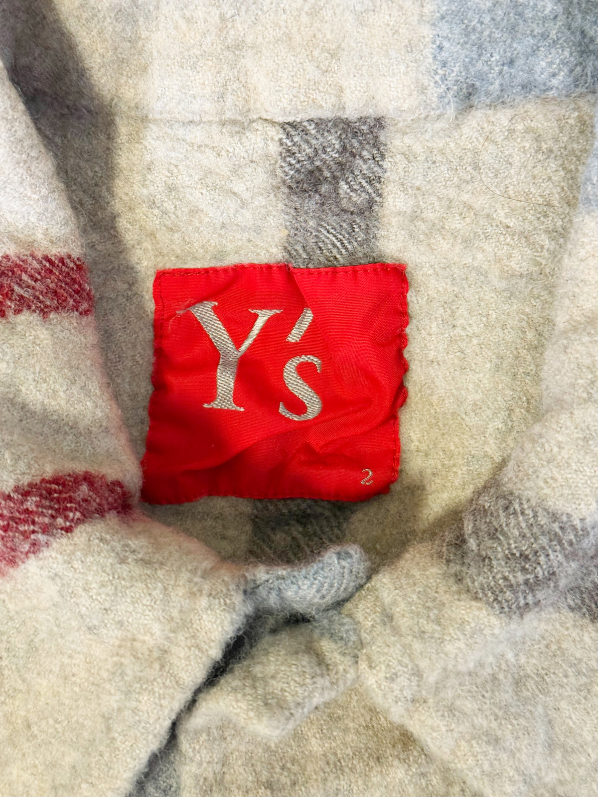 Yohji Yamamoto Y's Red Label 2006AW Fulling Wool Color-Block Jacket