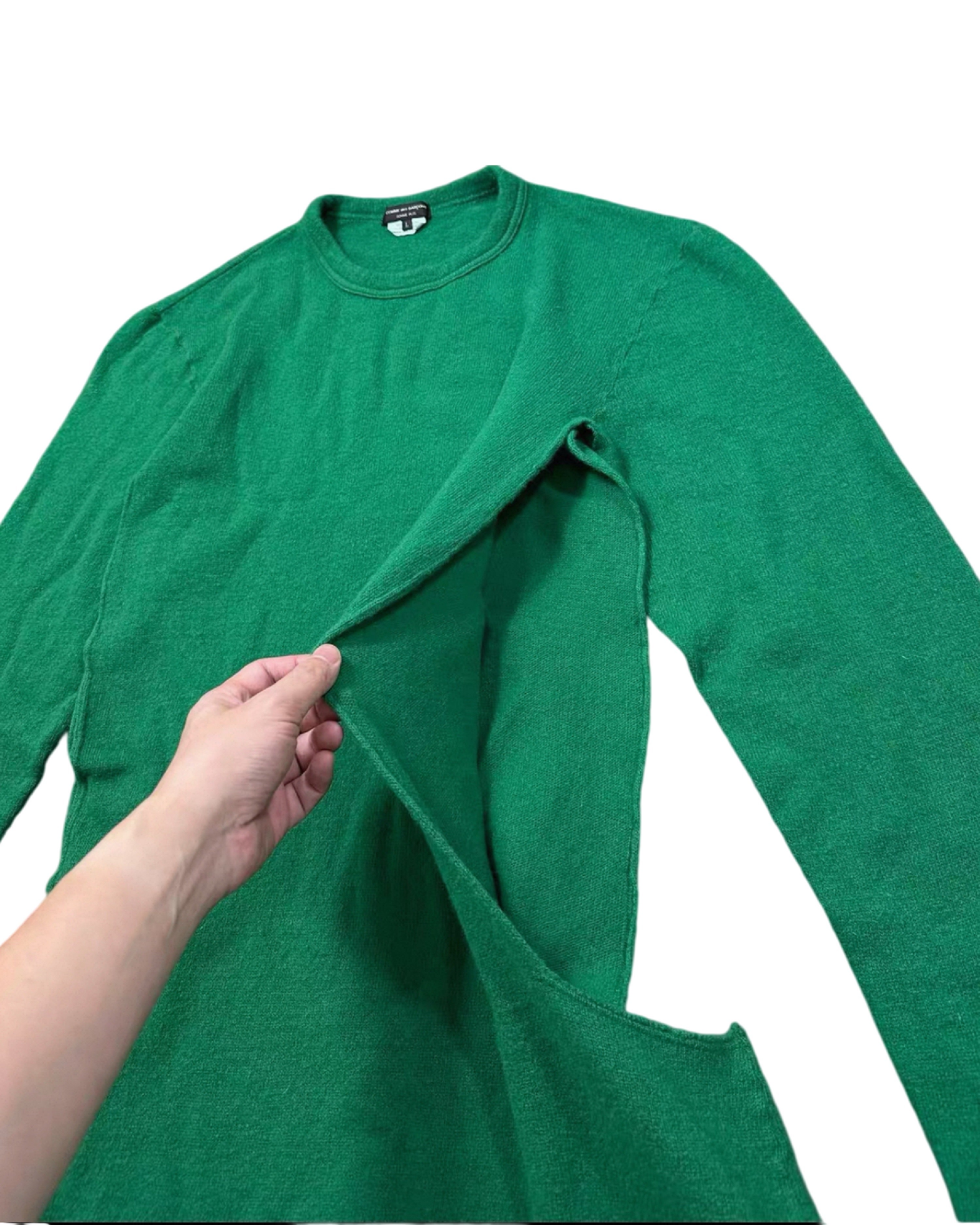 Comme Des Garcons Homme Plus 2022AW Runway Deconstructed Knit Sweater