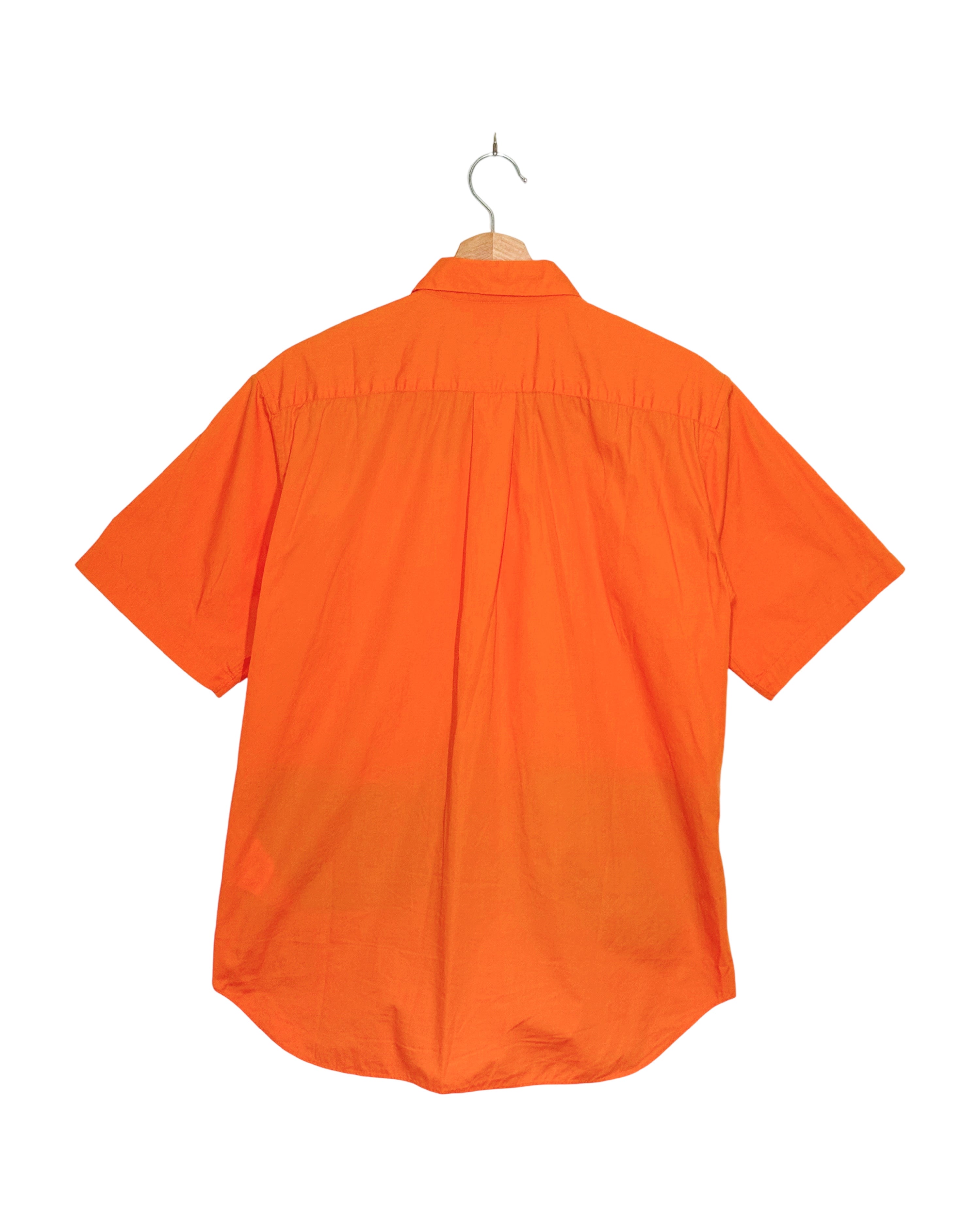 Comme des Garcons Homme Deux 2023SS colour-block patchwork shirt - back view on hanger