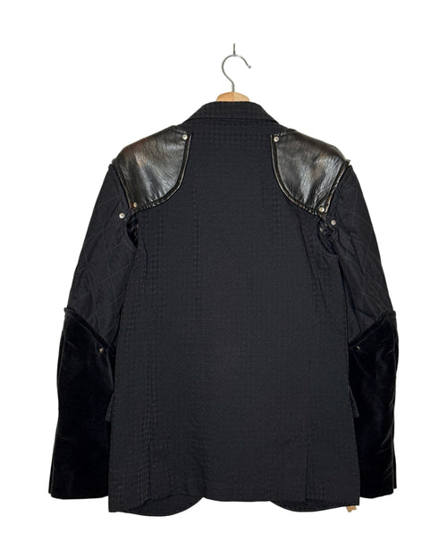 Comme des Garcons Homme Plus 2016AW Armour of Peace armoured jacket - back view on hanger