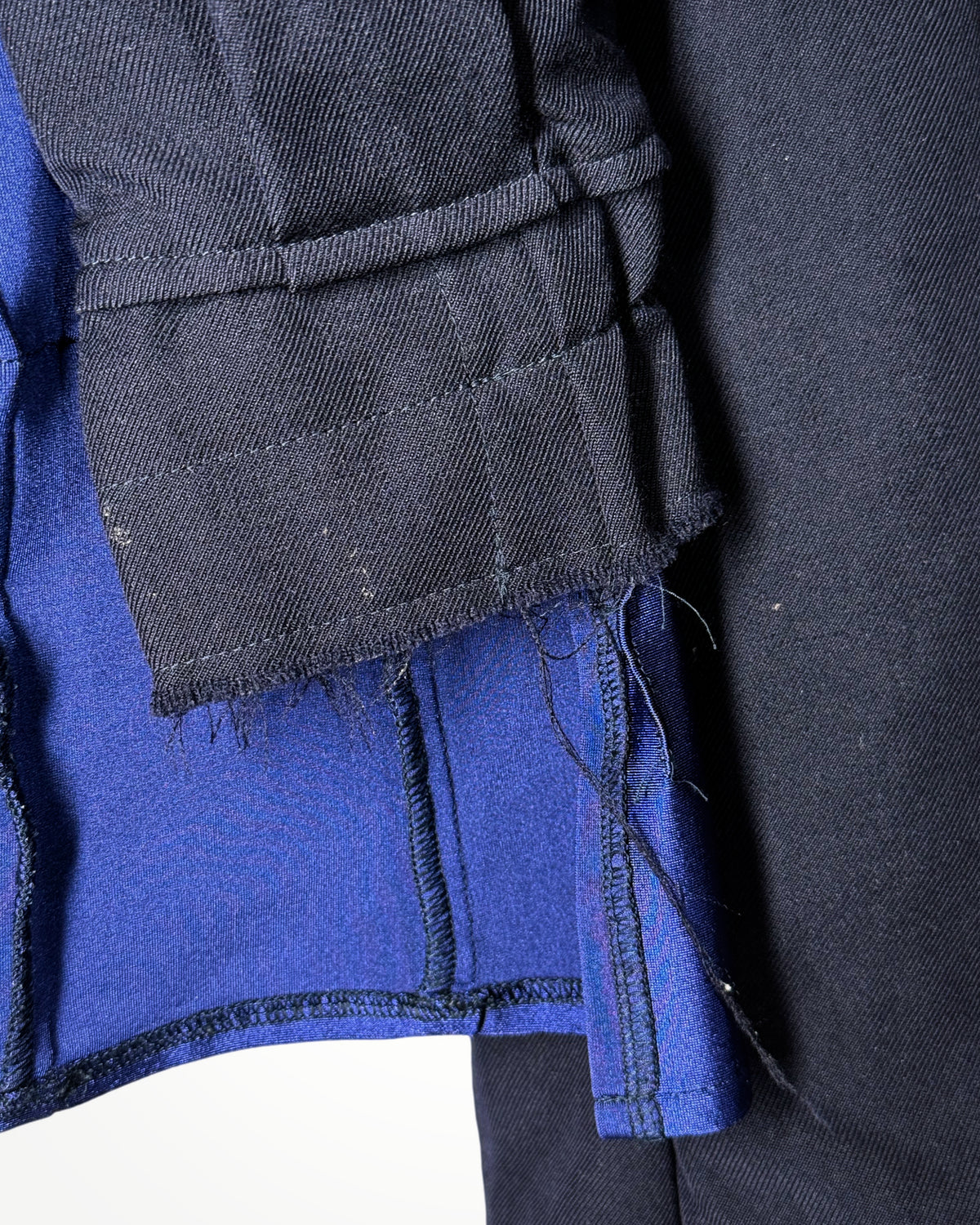 Comme Des Garcons 2000SS Runway Multi-Material Patchwork Crinkle Jacket