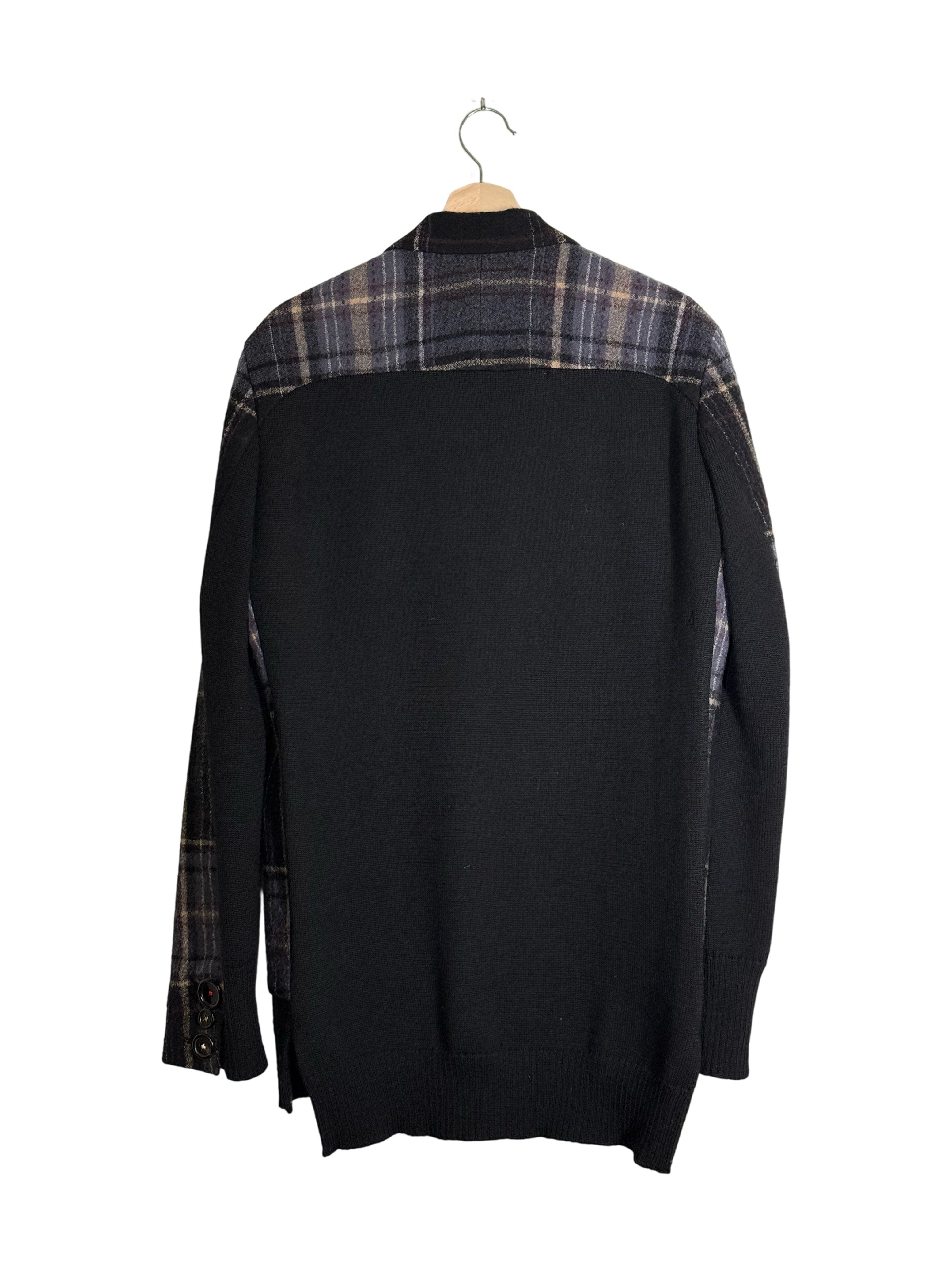 Undercover 2004AW But Beautiful Mix Media Hybrid Wool Jacket