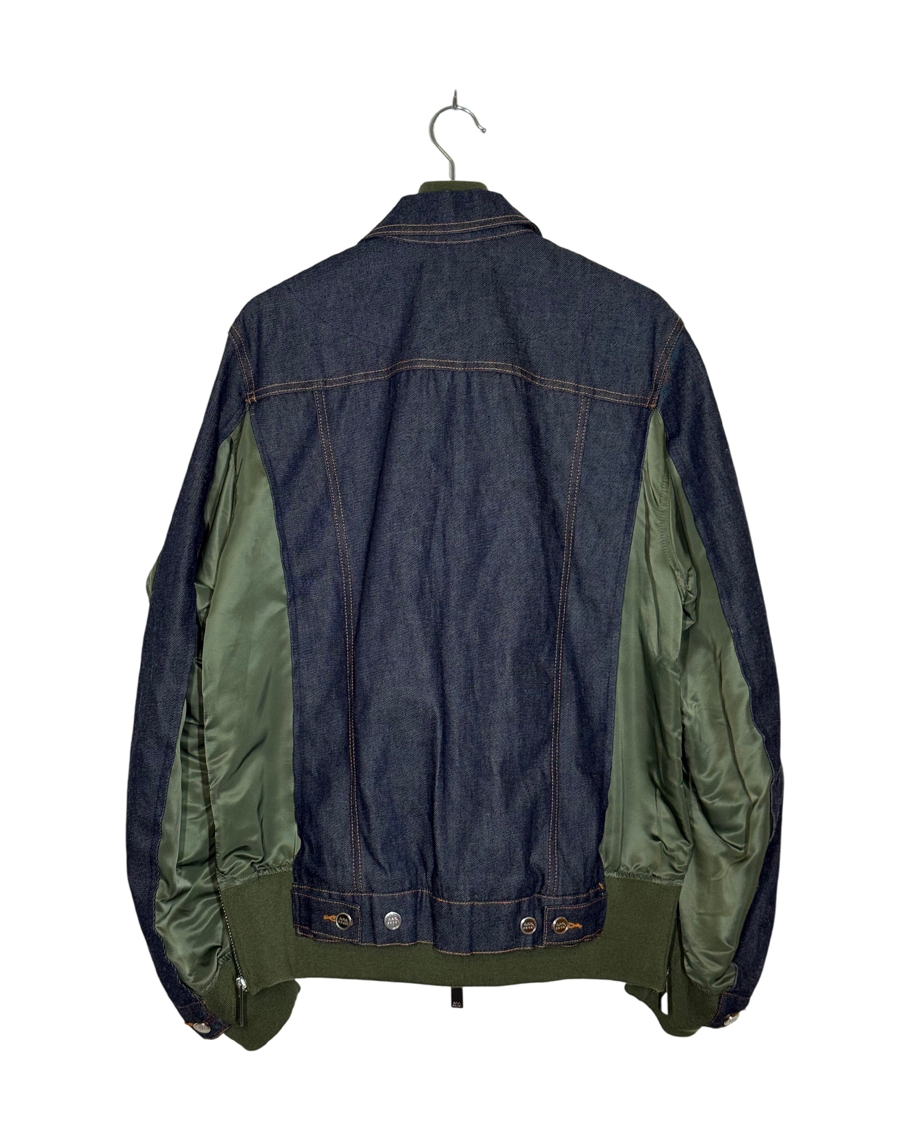 Sacai x A.P.C. 2021SS Eimi Nylon MA-1 Denim Jacket
