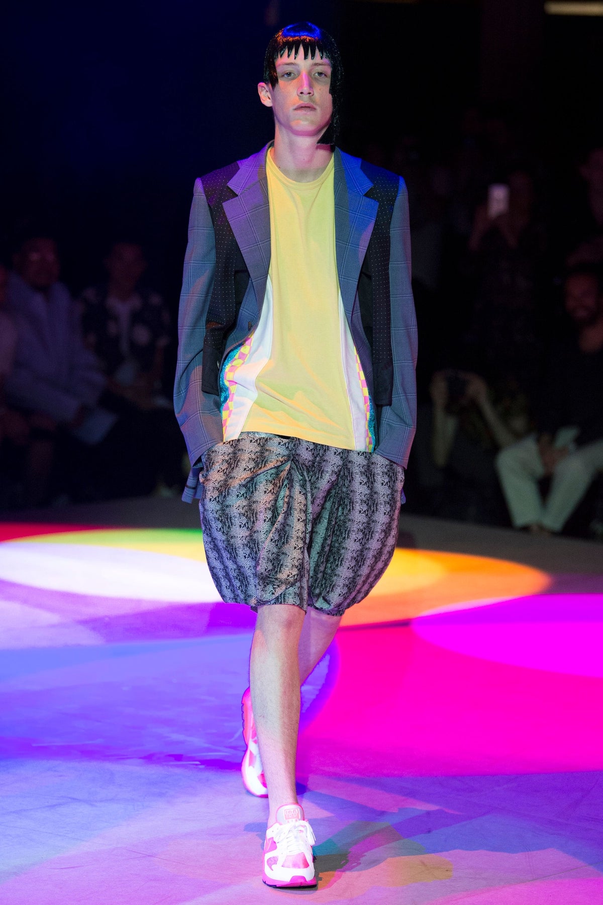 Comme des Garcons Homme Plus 2018SS Disco inside-out blazer - detail view