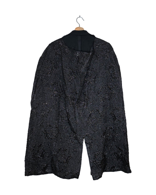 Comme des Garcons 2021AW reversible pleated coat - back view on hanger