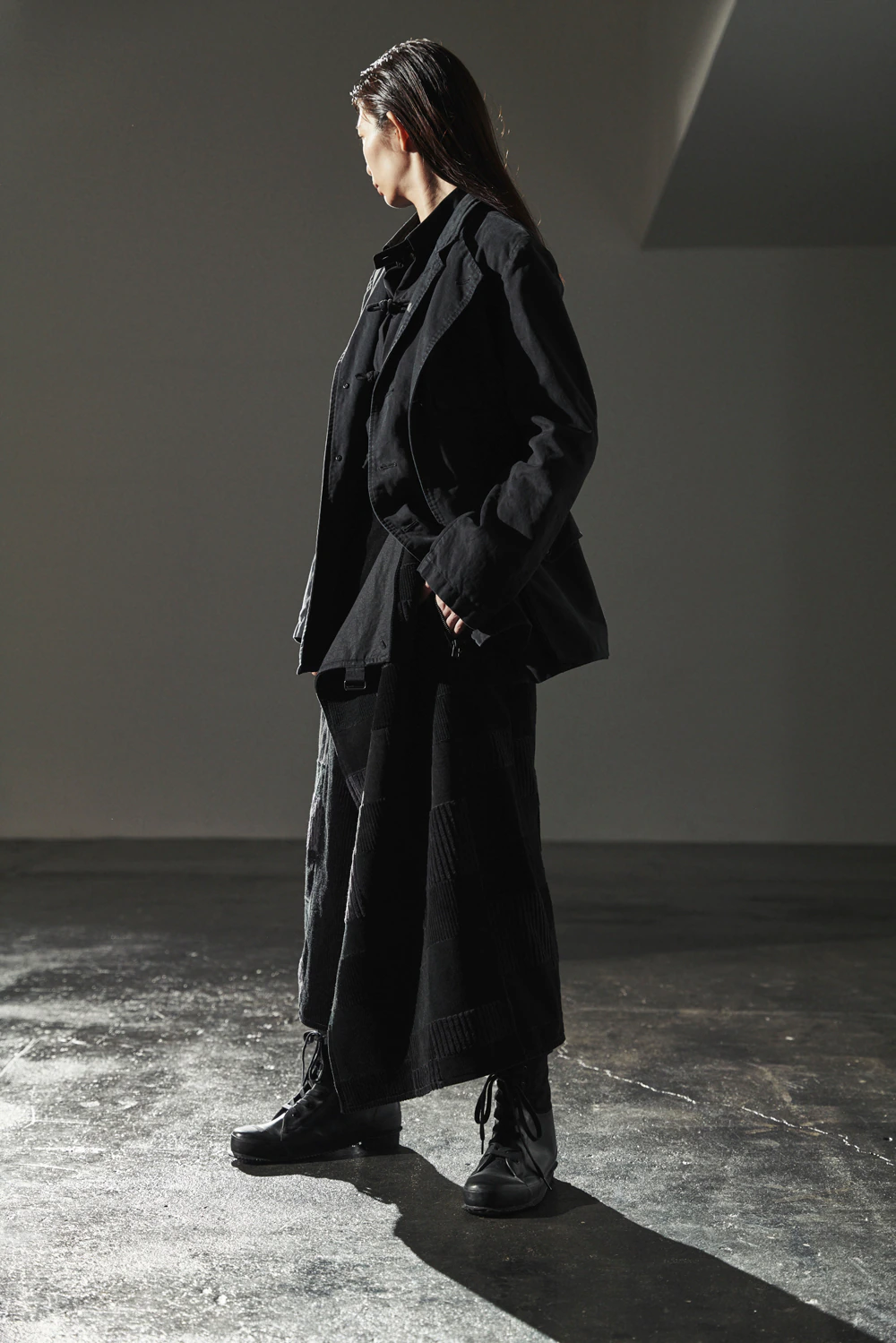 Y's BANG ON! 2022AW pigment army cords double body jacket - runway reference