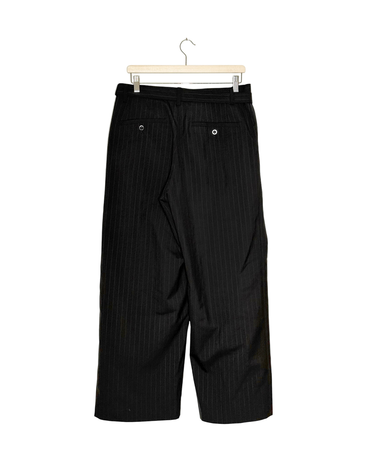 Sacai 2026SS Runway Chalk Stripe Wool Blend Trousers