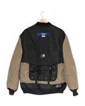 Karrimor x Junya Watanabe MAN 2022SS reversible bomber jacket - back view on hanger, MA-1 bomber reversing to a Karrimor