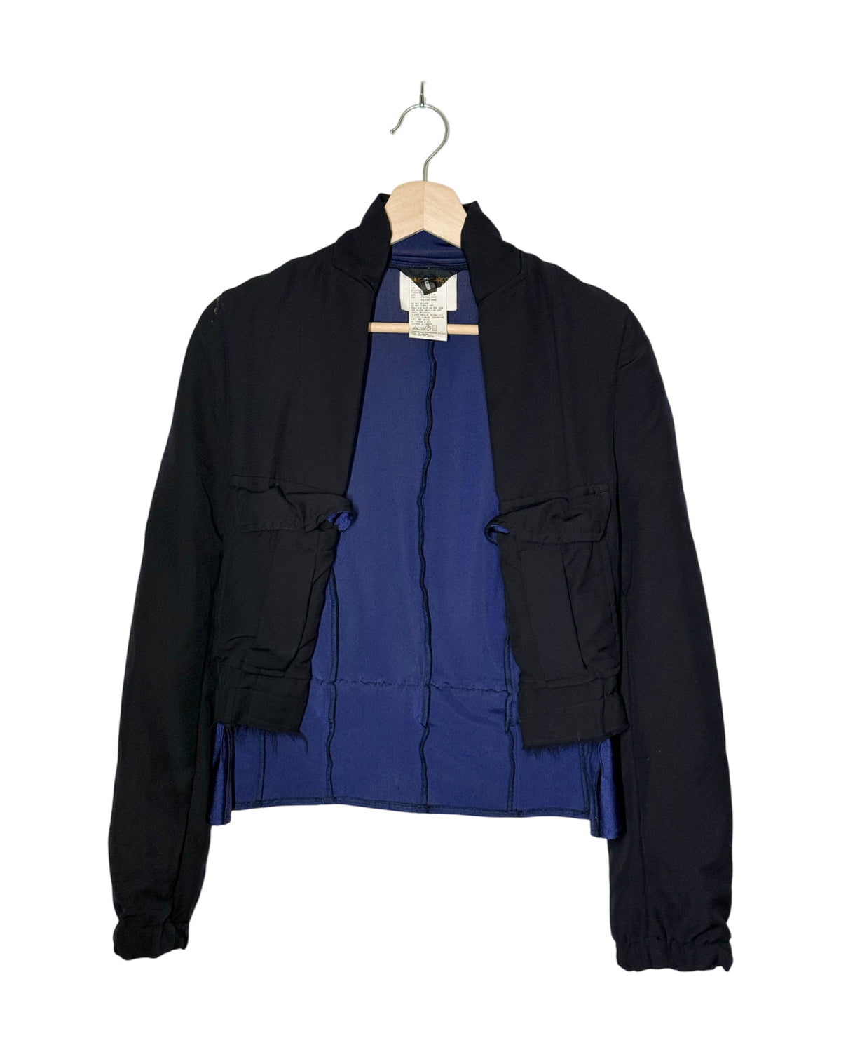 Comme Des Garcons 2000SS Runway Multi-Material Patchwork Crinkle Jacket