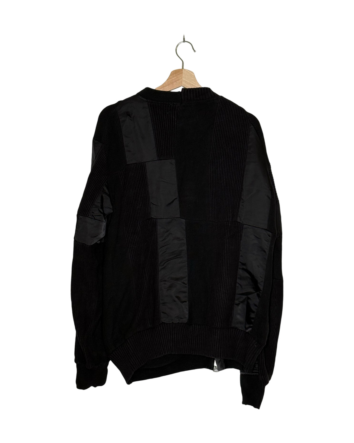 Sacai 2021SS Runway Patchwork Knit Zip Sweater