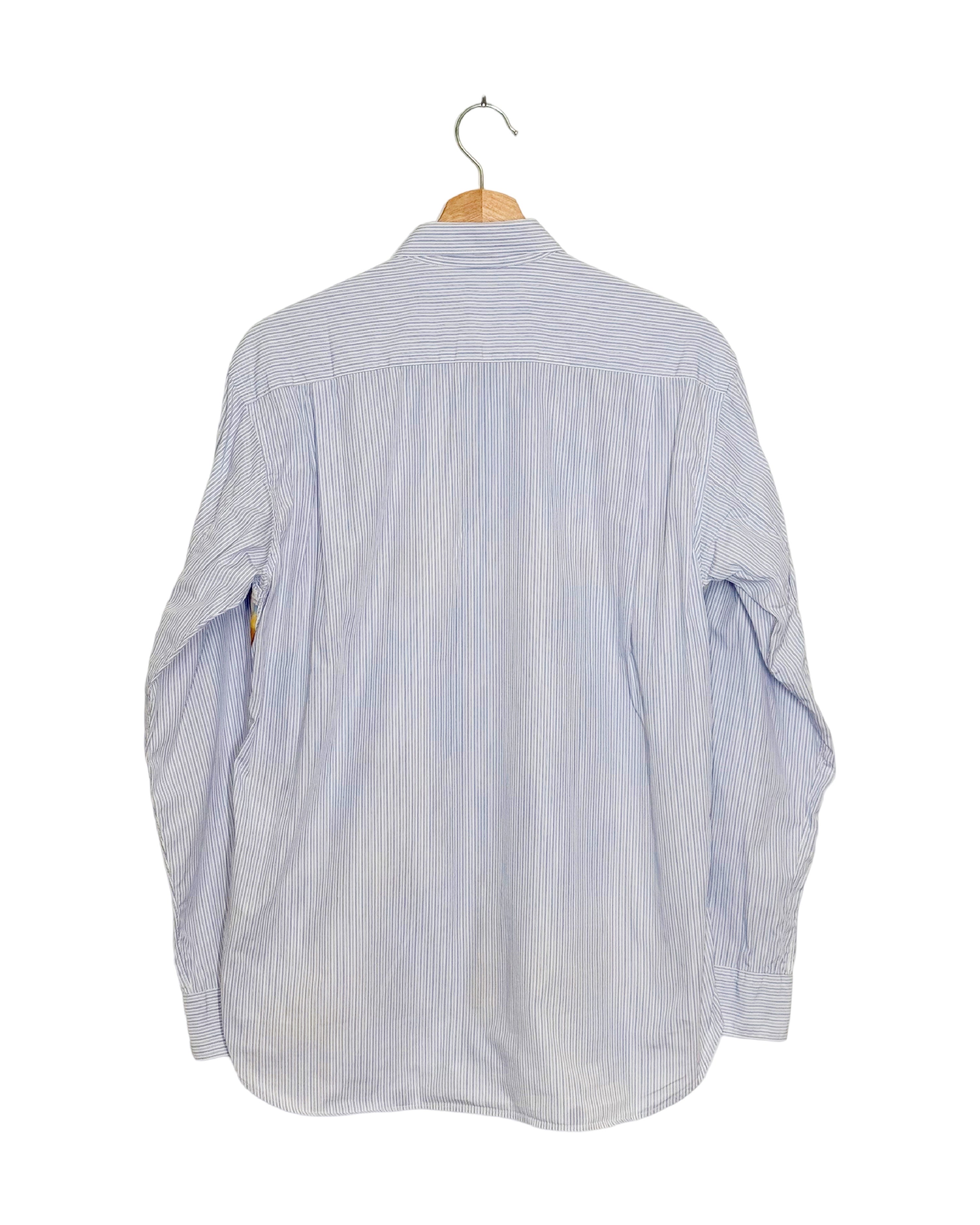 Comme des Garcons Shirt 2020AW Futura splatter shirt - back view on hanger