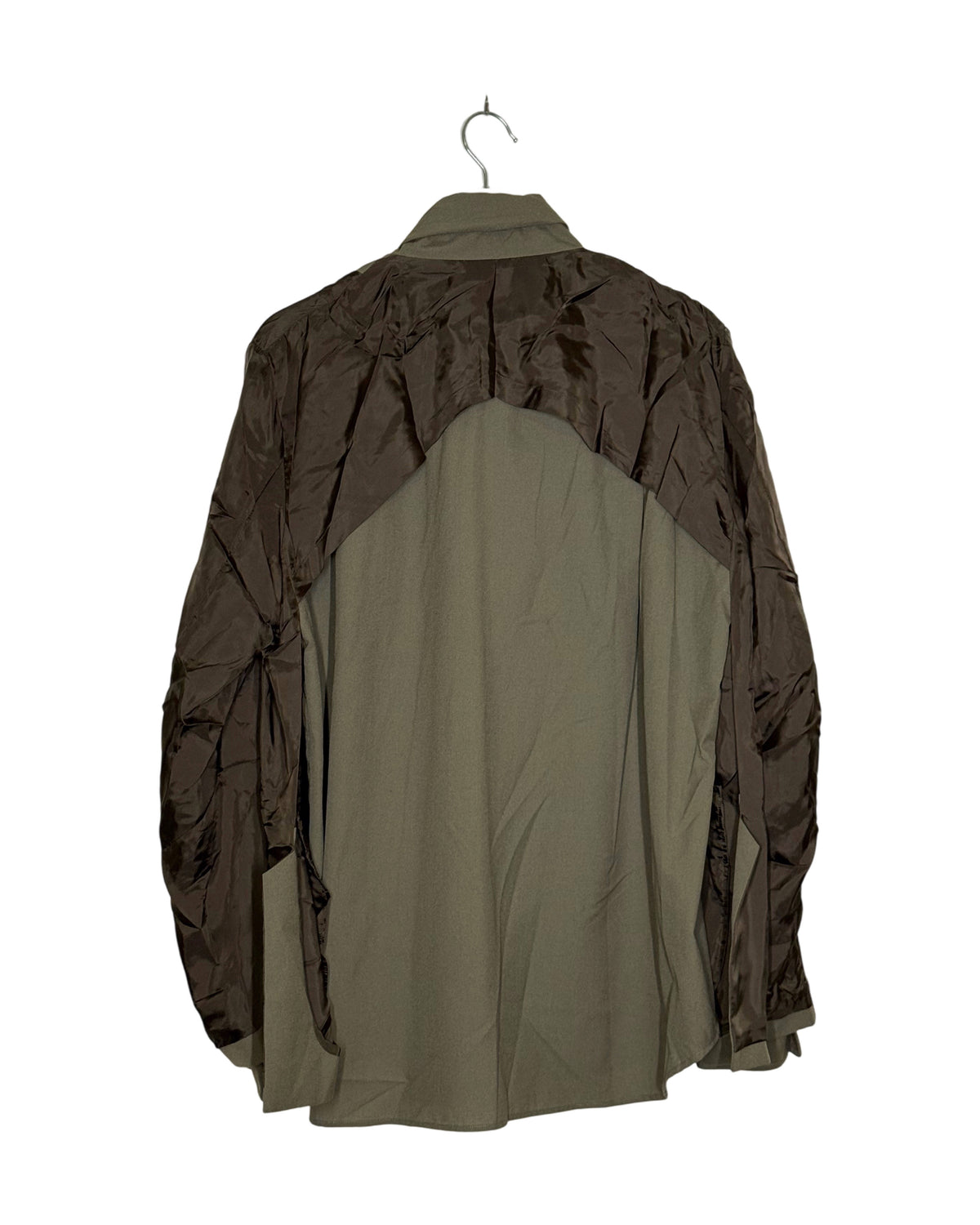 Sacai 2021AW double-layer reversible blazer - side view on hanger