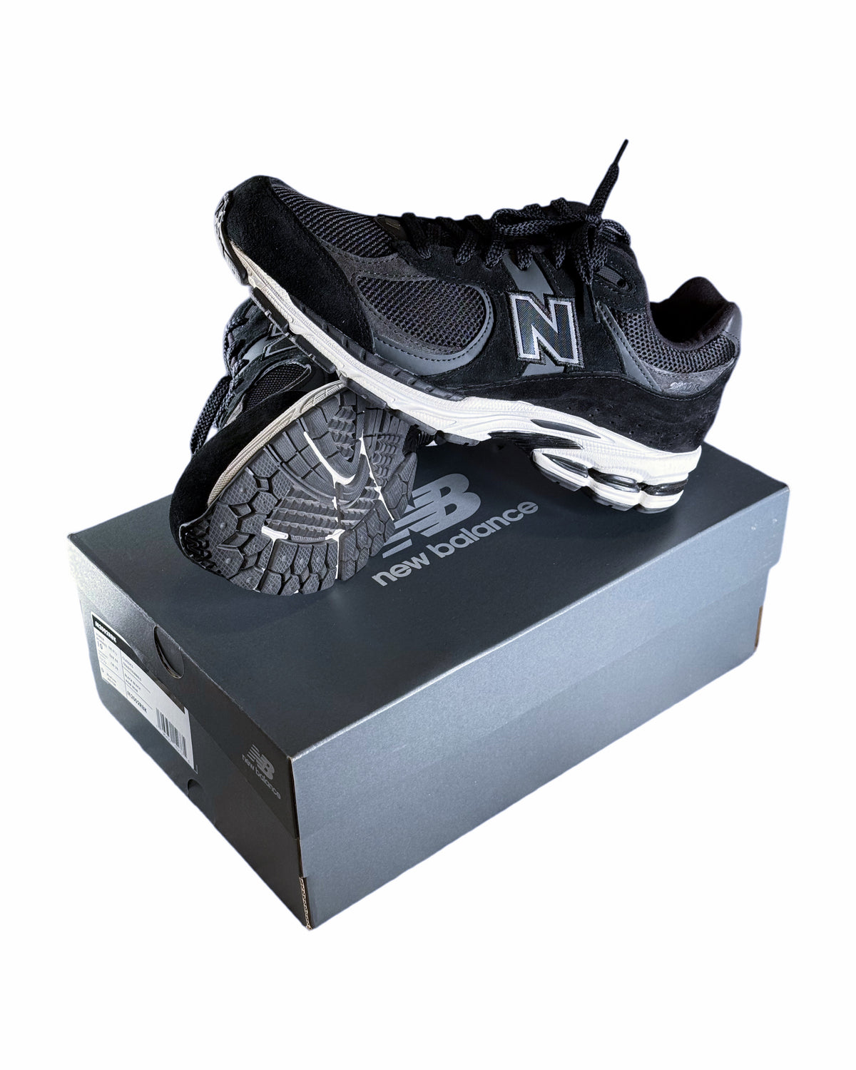 New Balance M2002RBK Black with Phantom and Gunmetal Sneakers