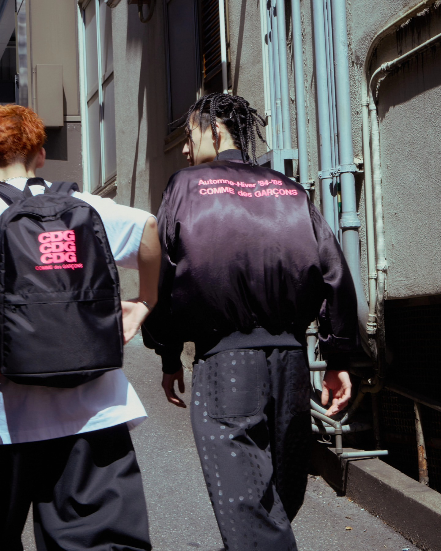 Comme des Garcons 2018SS Hankyu Umeda exclusive cupro staff blouson - runway reference