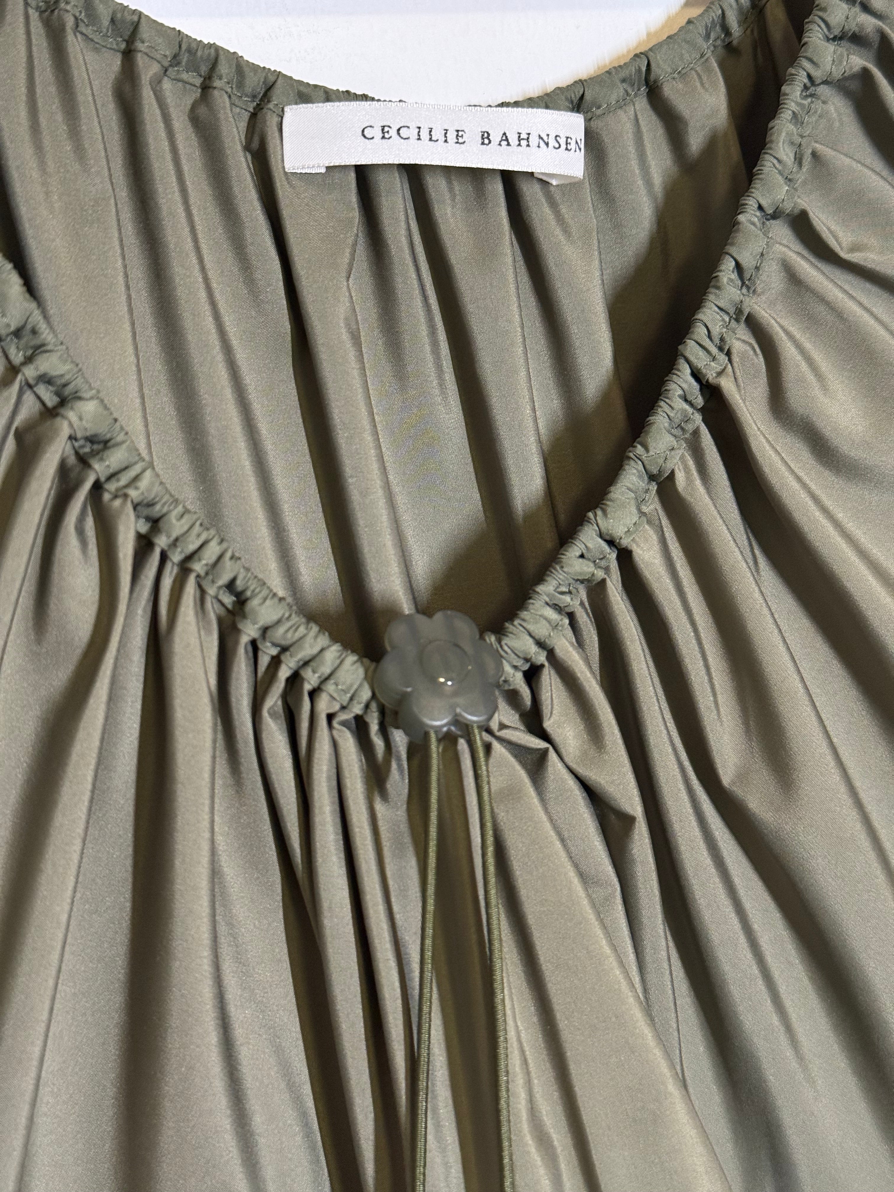 Cecilie Bahnsen 2025AW Aino tiered minidress - detail view