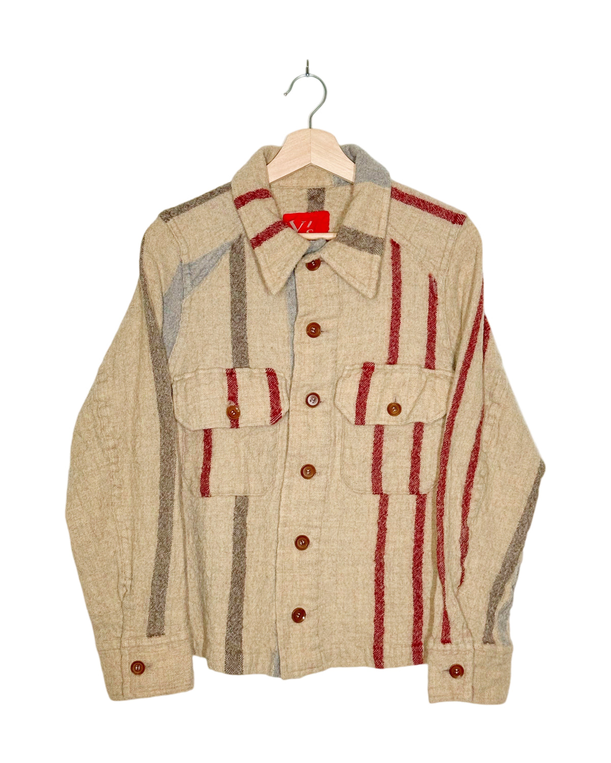 Yohji Yamamoto Y's Red Label 2006AW Fulling Wool Color-Block Jacket