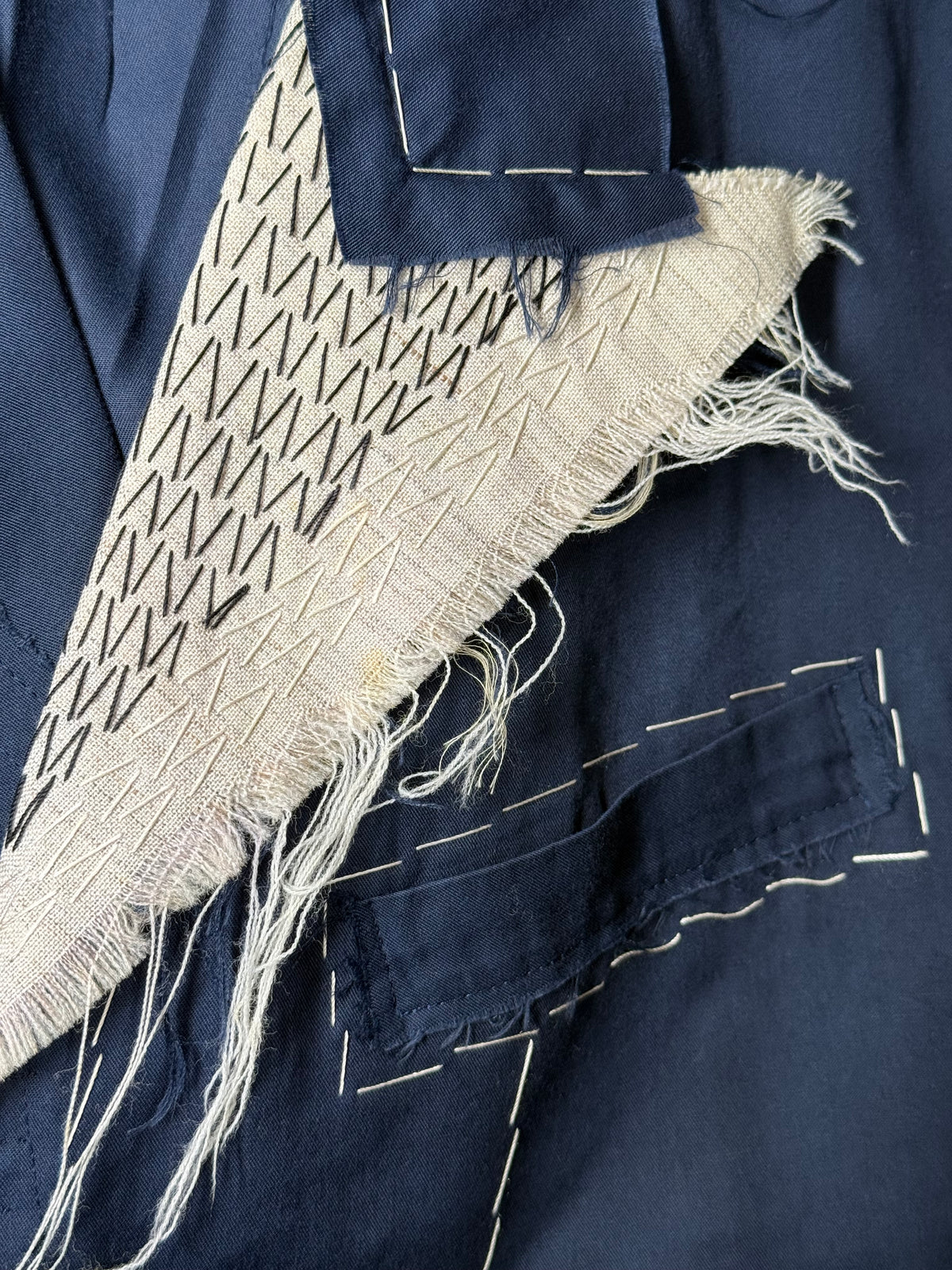 Yohji Yamamoto 2012SS Runway Deconstructed Raw-Edges Blazer