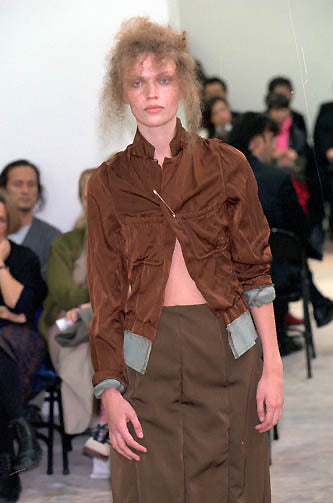 Comme Des Garcons 2000SS Runway Multi-Material Patchwork Crinkle Jacket