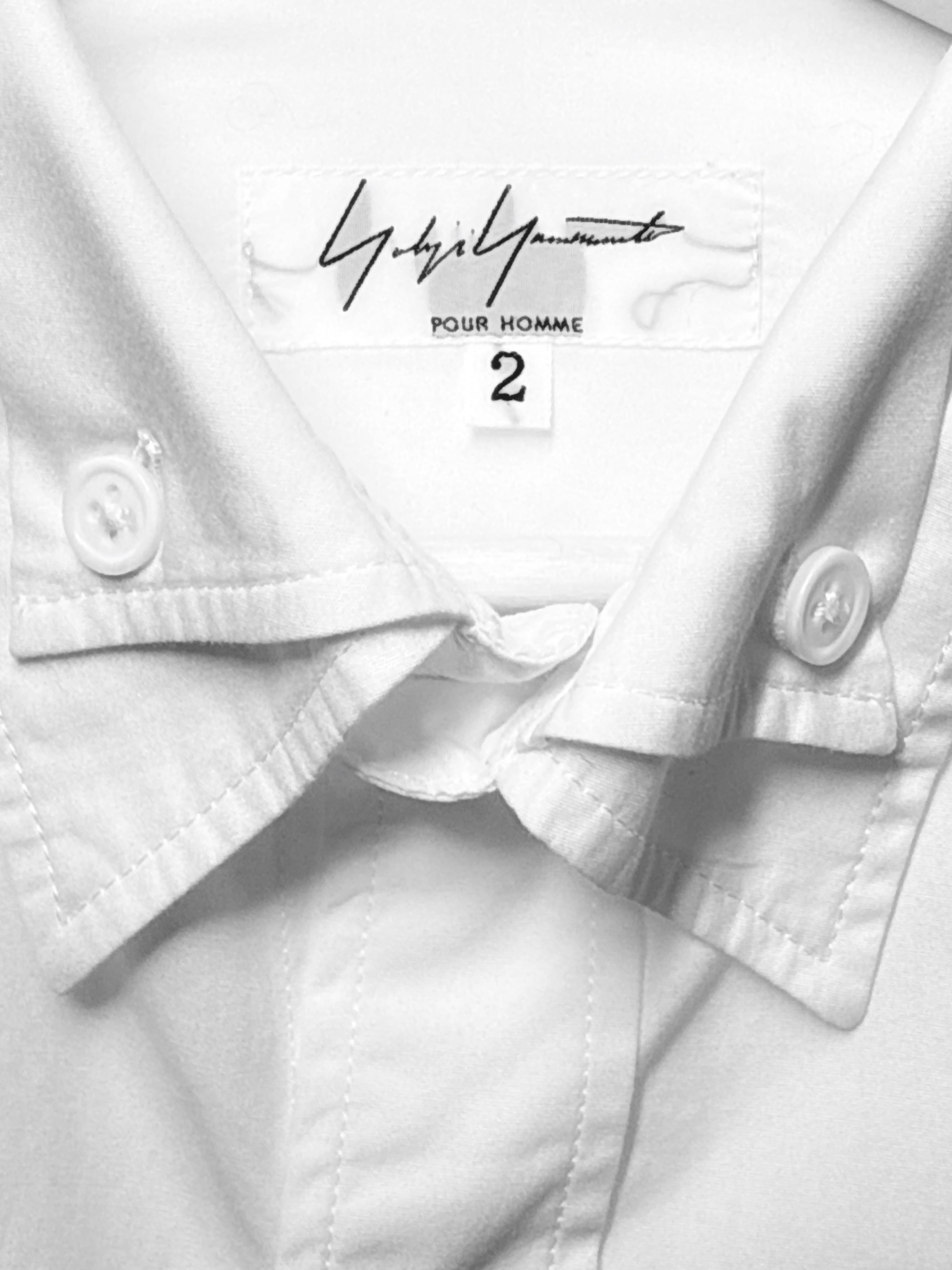 Yohji Yamamoto Pour Homme 2002AW Runway Double Collar Shirt