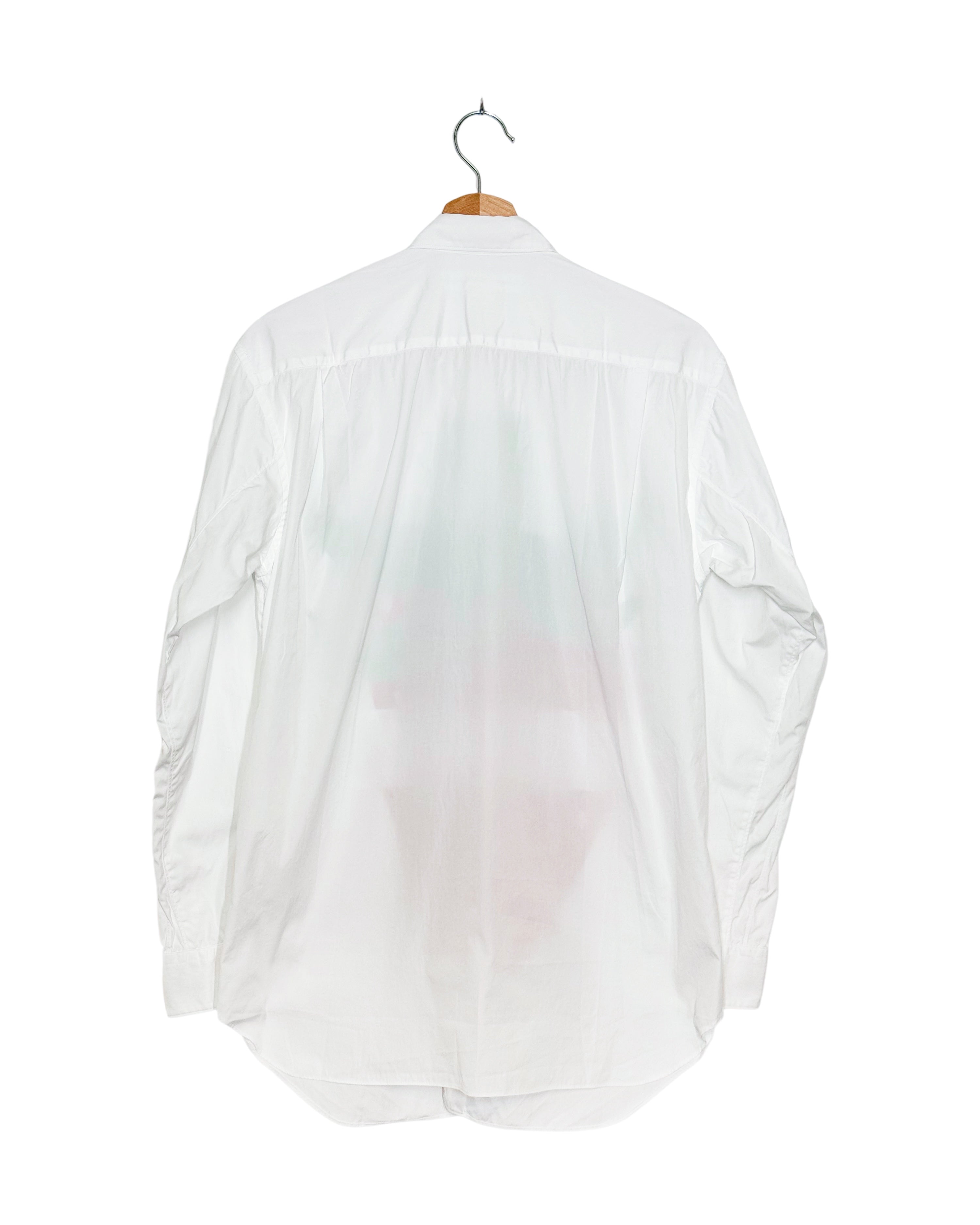 Comme des Garcons Shirt 2023SS Brett Westfall strawberry patch shirt - back view on hanger