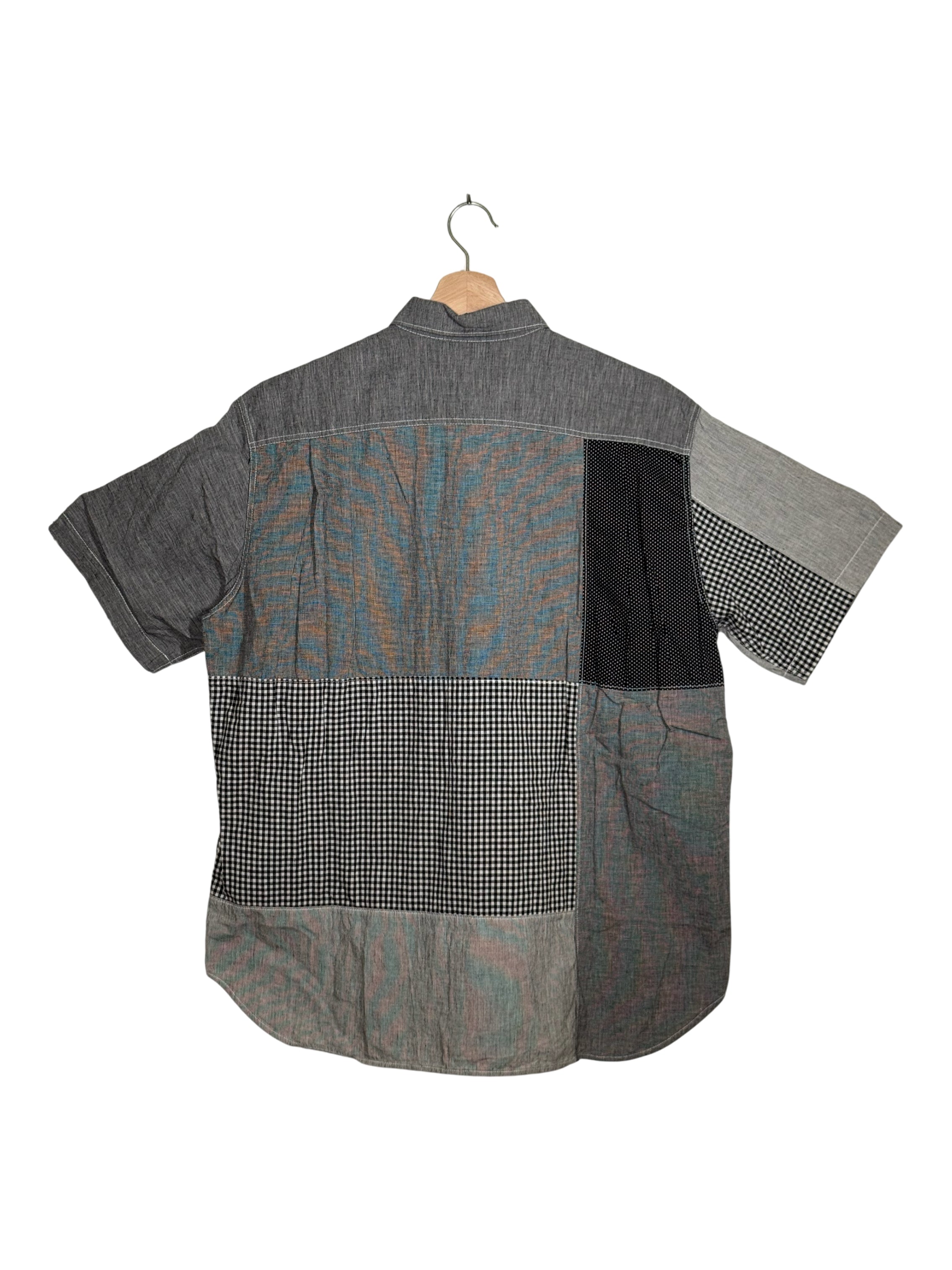Comme Des Garcons Homme 2023SS Patchwork Short Sleeve Shirt