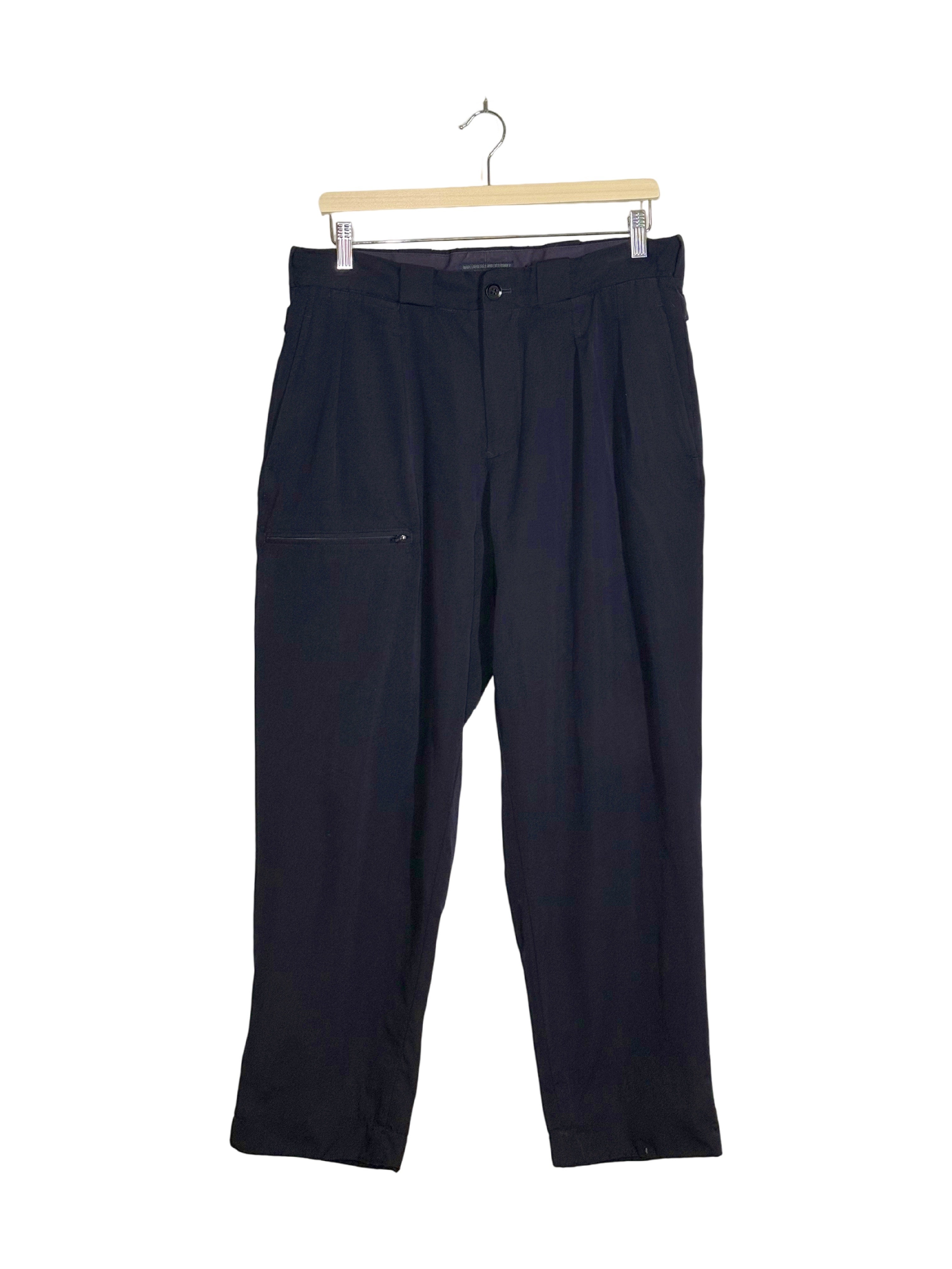 Regulation Yohji Yamamoto MEN Double Tab Adjuster Wool Trousers