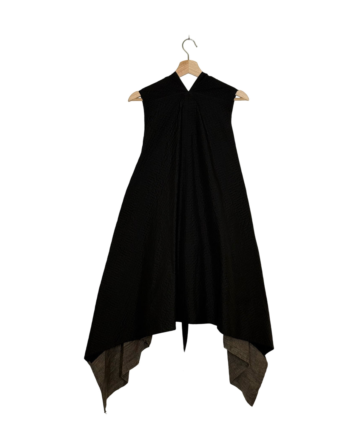 Y's 2016AW belt panel dress - back view on hanger