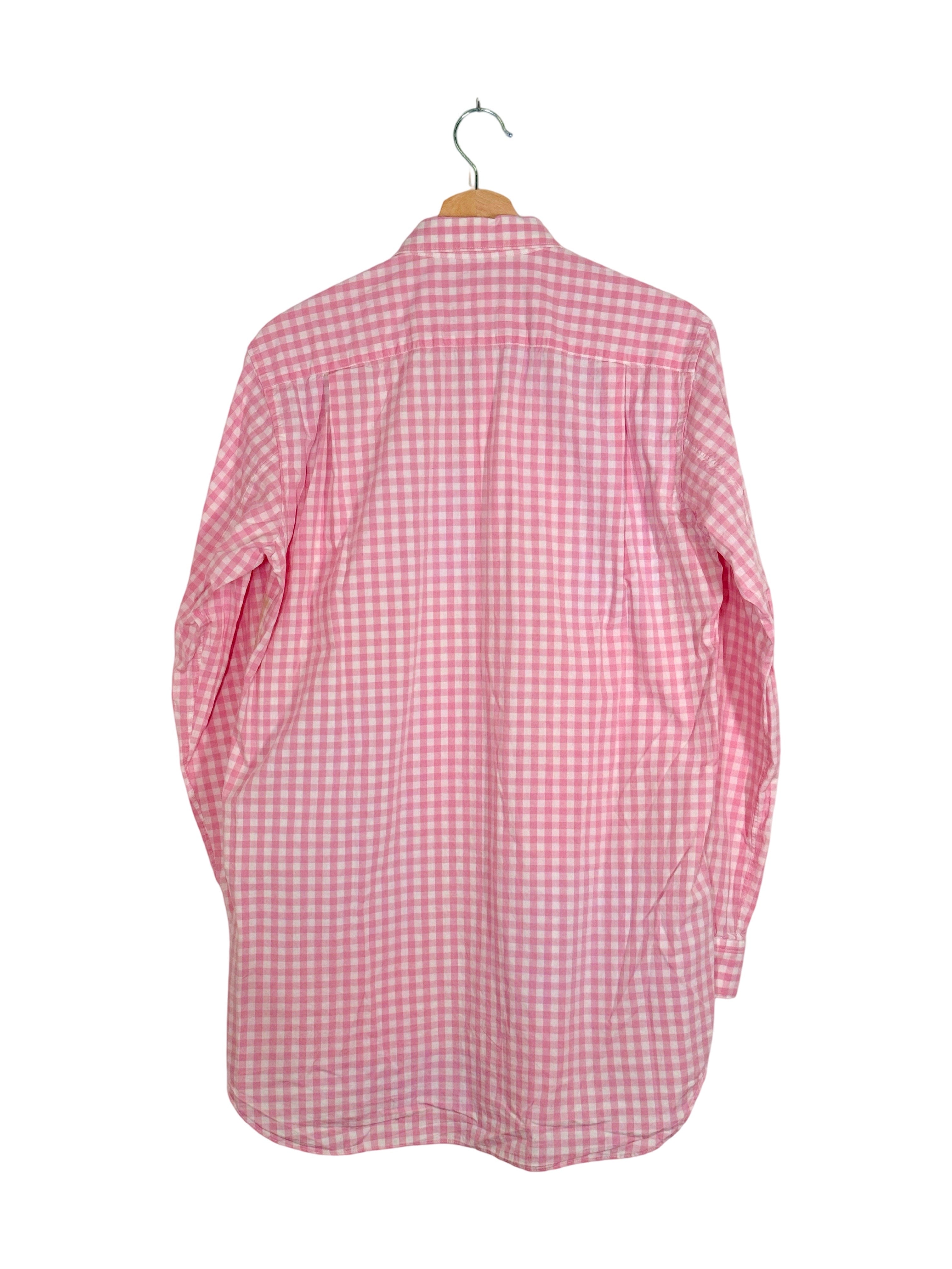 Comme Des Garcons Homme Plus 2013AW Pink and Yellow Check Patchwork Shirt