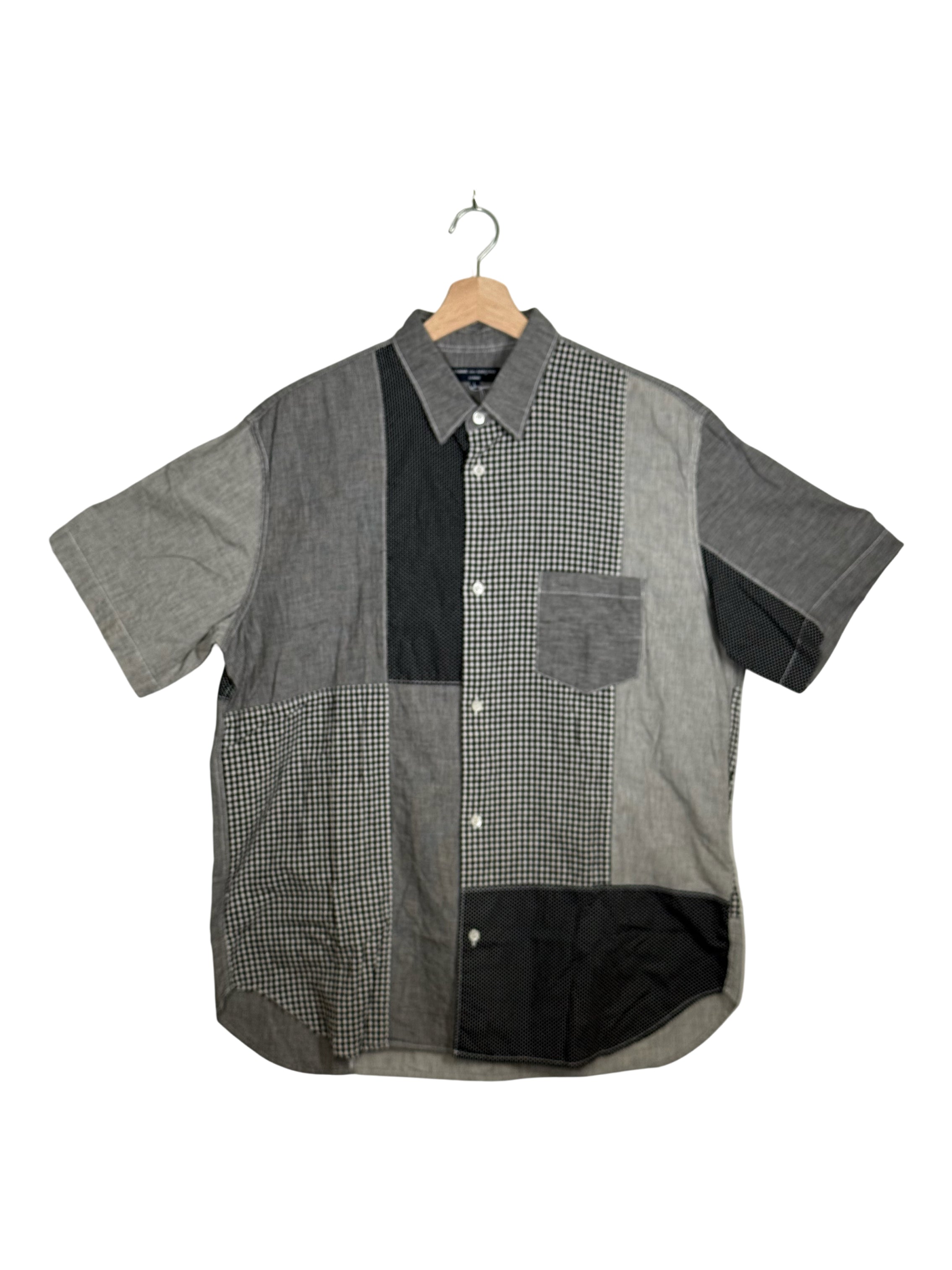 Comme Des Garcons Homme 2023SS Patchwork Short Sleeve Shirt