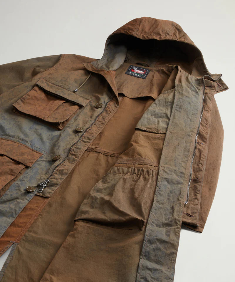 Todd Snyder x Woolrich 2025SS Runway Garment-Dyed Trench Coat