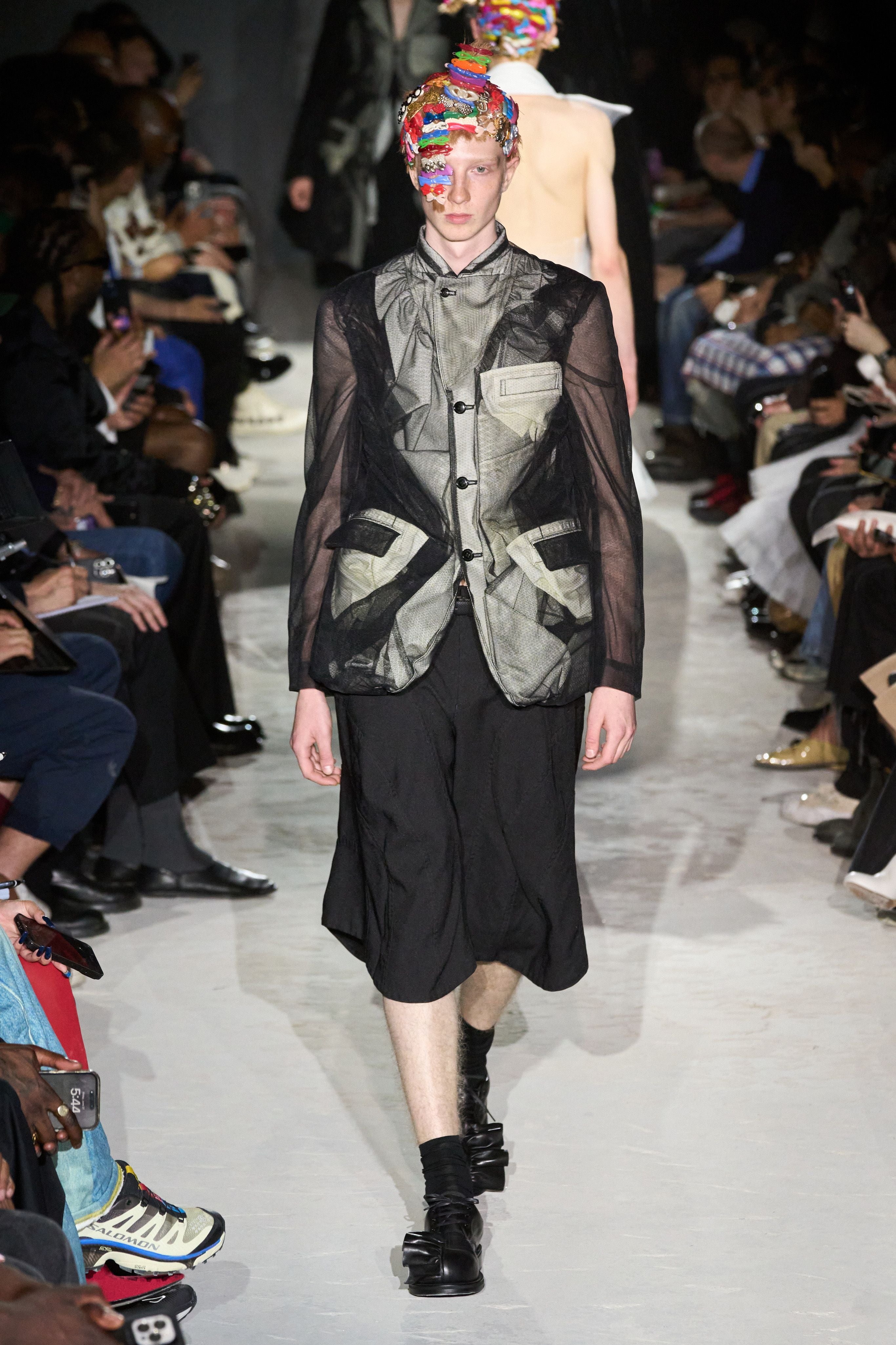 Comme Des Garcons Homme Plus 2025SS Runway The Hope of Light Sheer Tulle Blazer