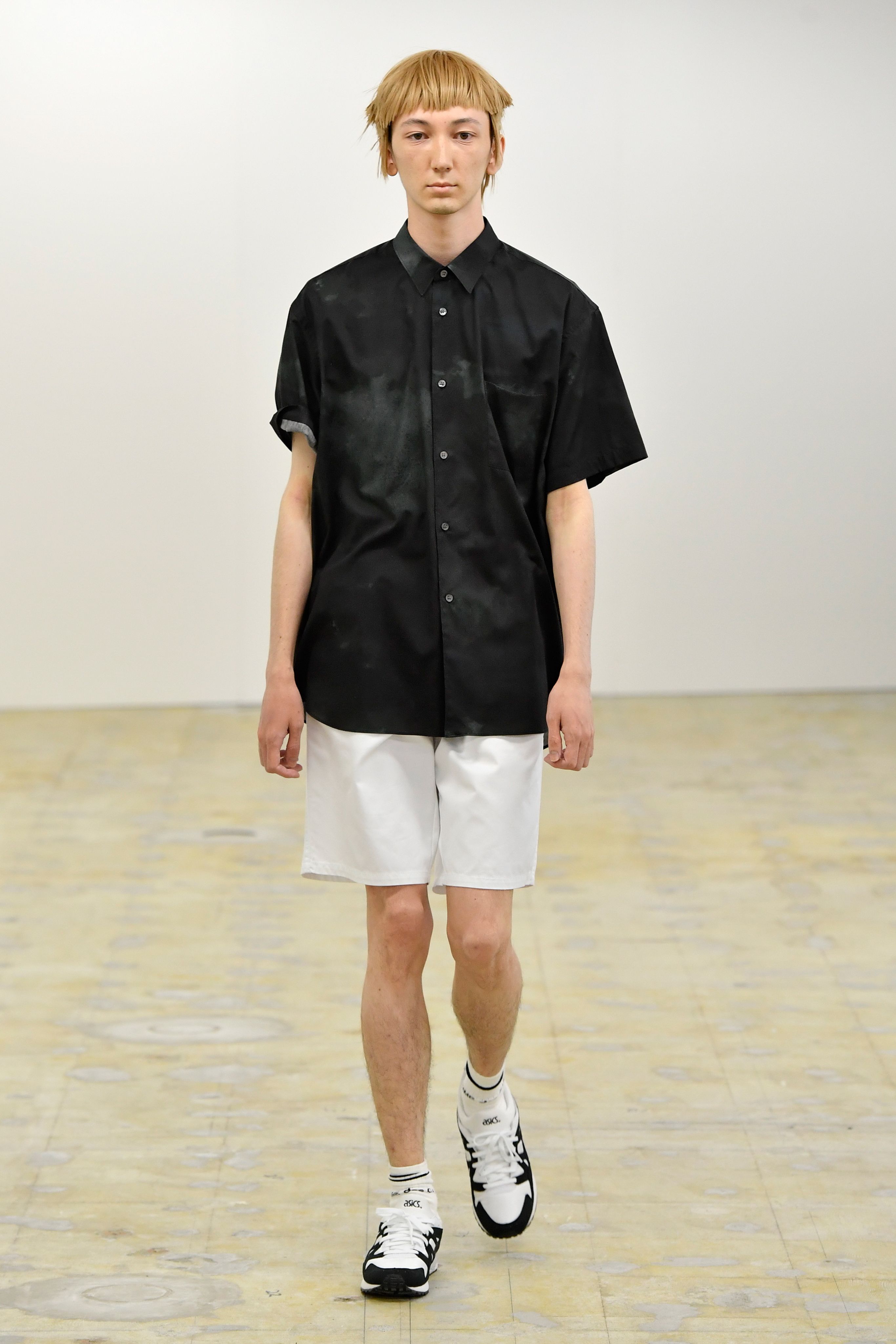 Christian Marclay x Comme Des Garcons Shirt 2022SS Runway Tie-Dye Short Sleeve Shirt