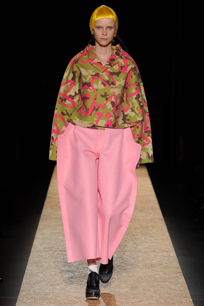 Comme Des Garcons 2012AW Runway Camo Scribble 2D Cropped Jacket