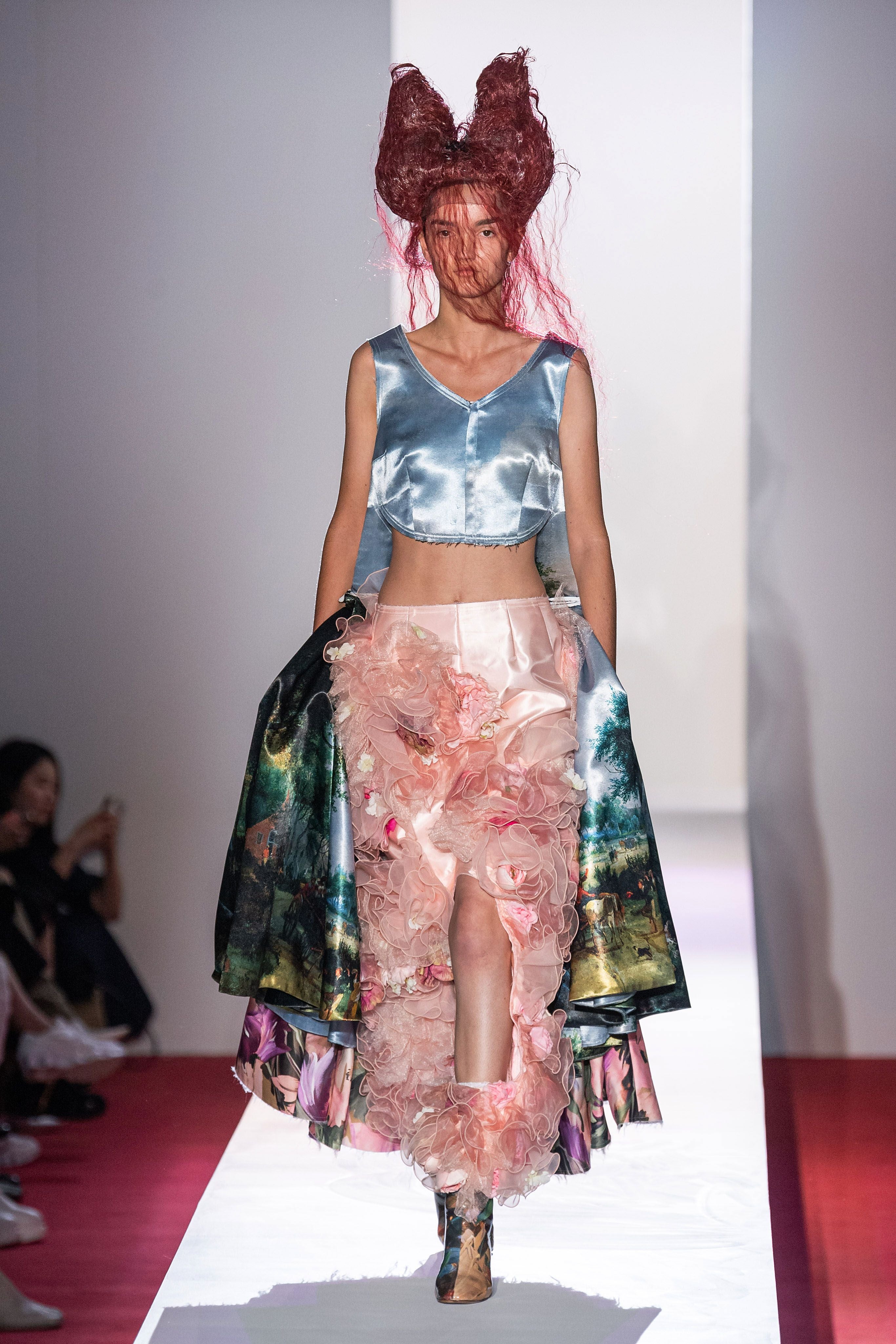 Comme des Garcons 2020SS Runway Orlando Oil Painting Dress