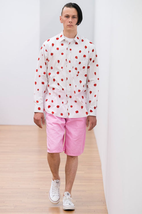 Comme des Garcons Shirt 2018SS Mary Heilmann bloodstains shirt - runway reference