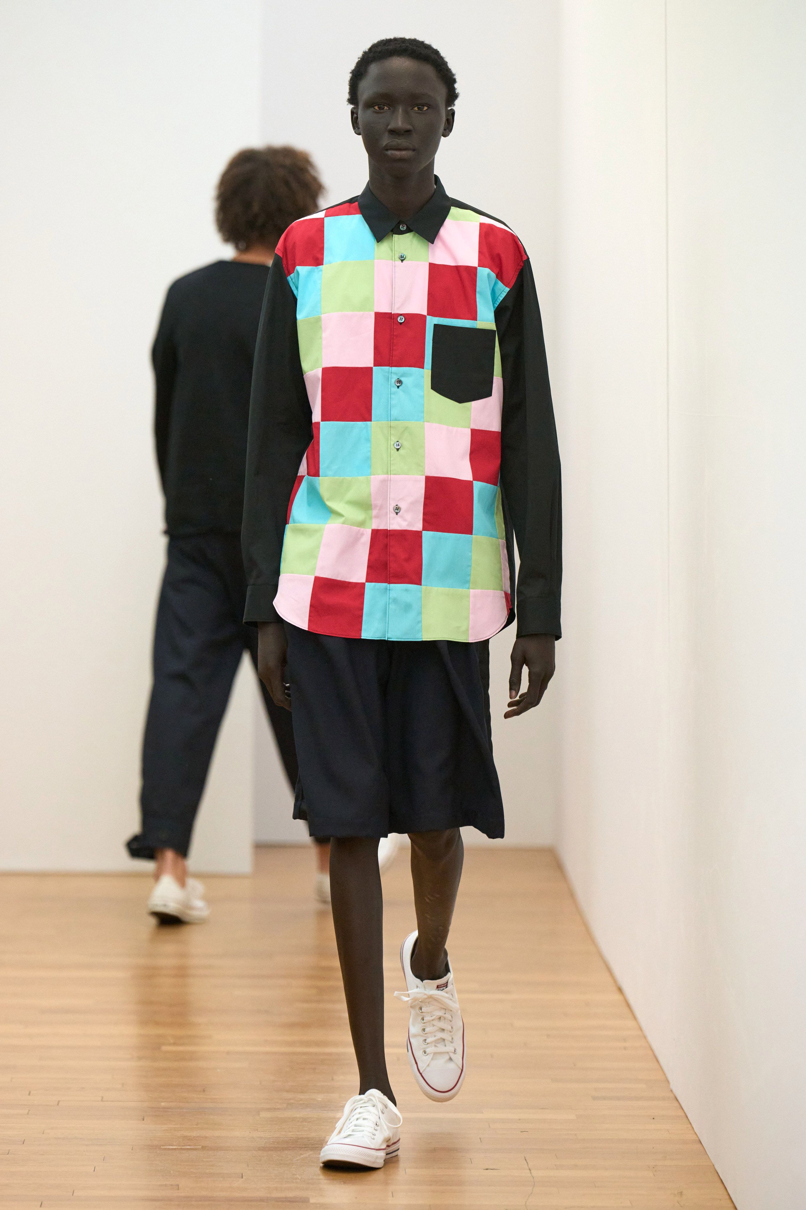Comme Des Garcons Shirt 2024AW Runway Color Checked Shirt